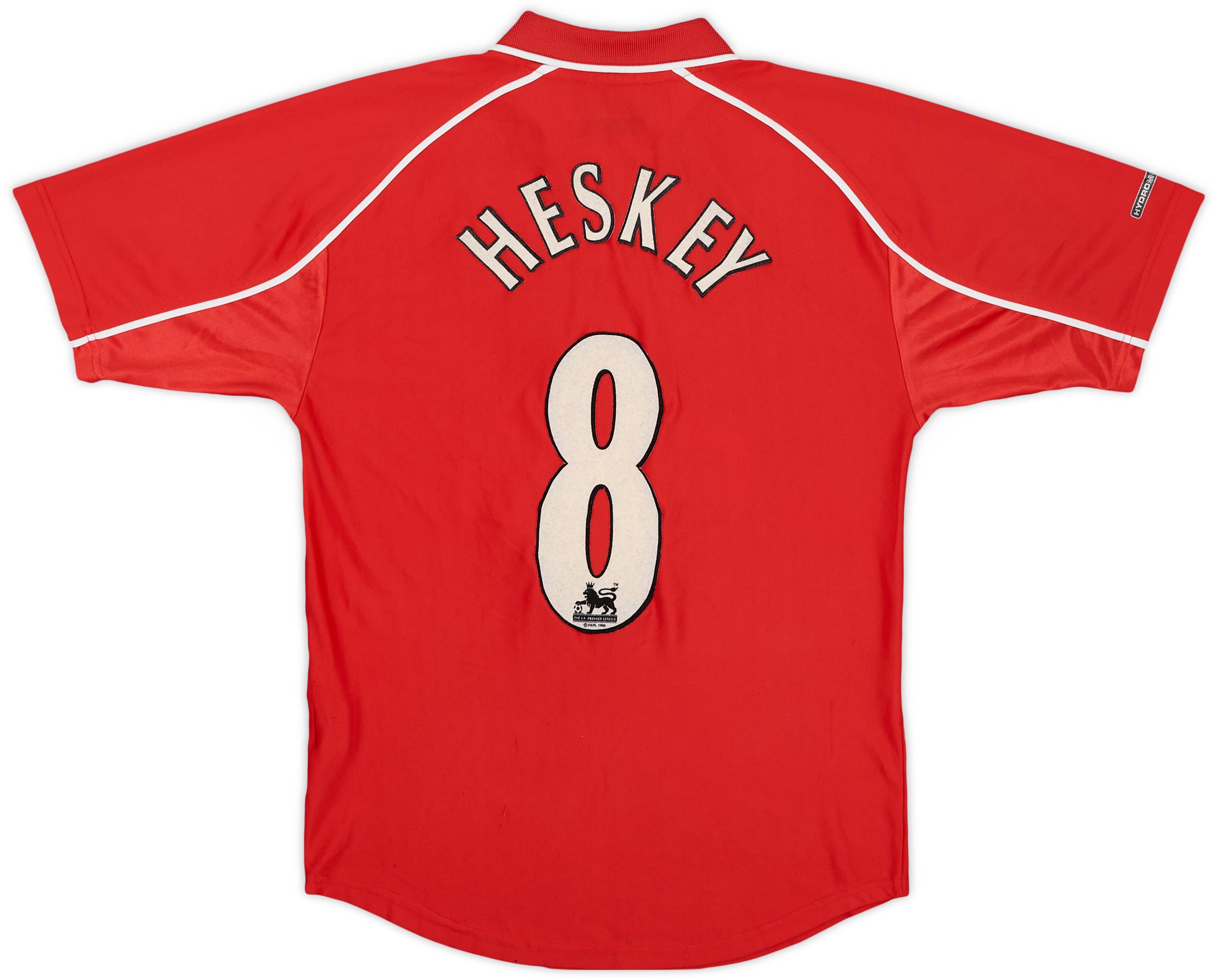 2000-02 Liverpool Home Shirt Heskey #8 - 7/10 - (XL.Boys)