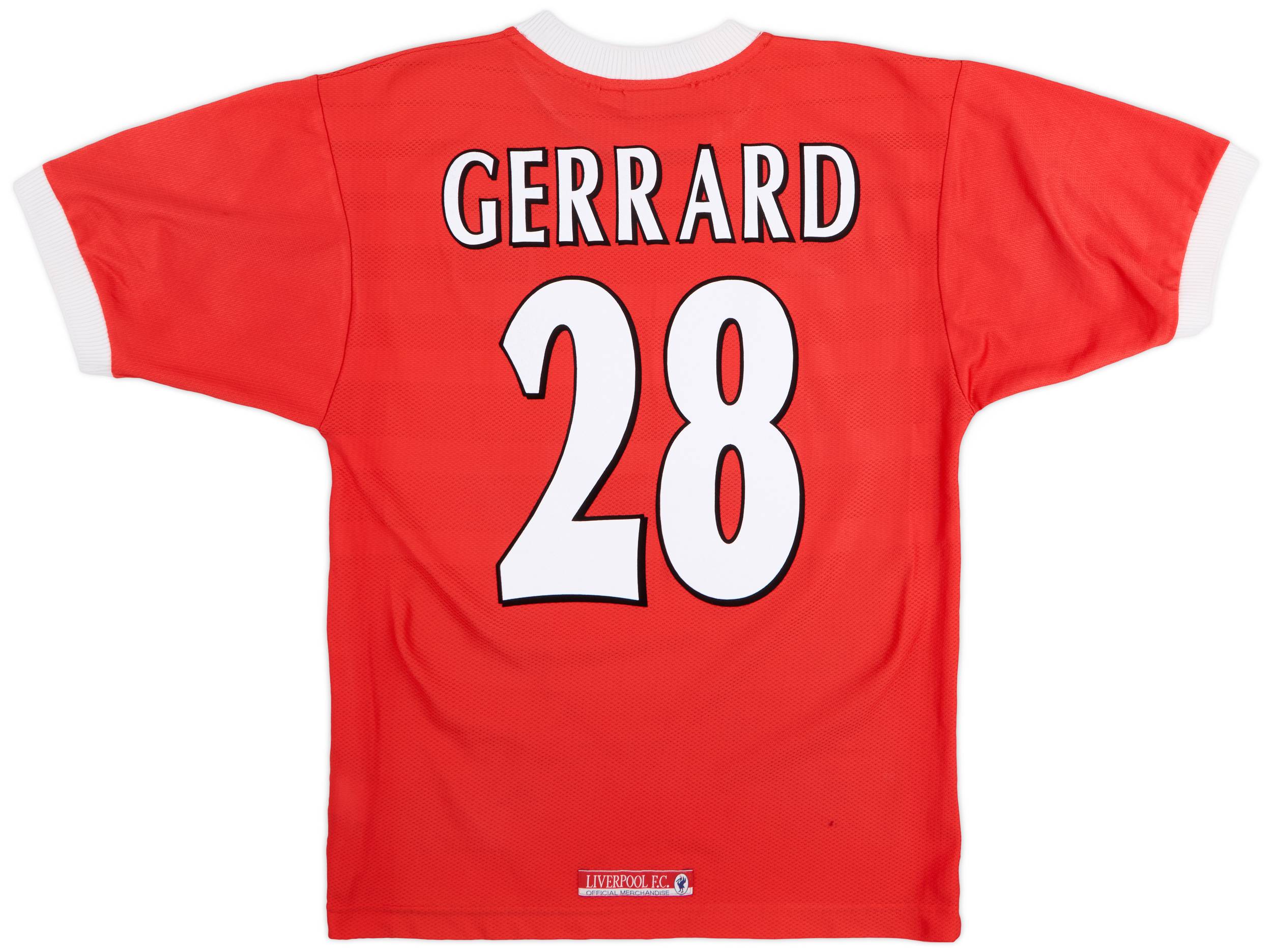 1998-00 Liverpool Home Shirt Gerrard #28 - 5/10 - (S)