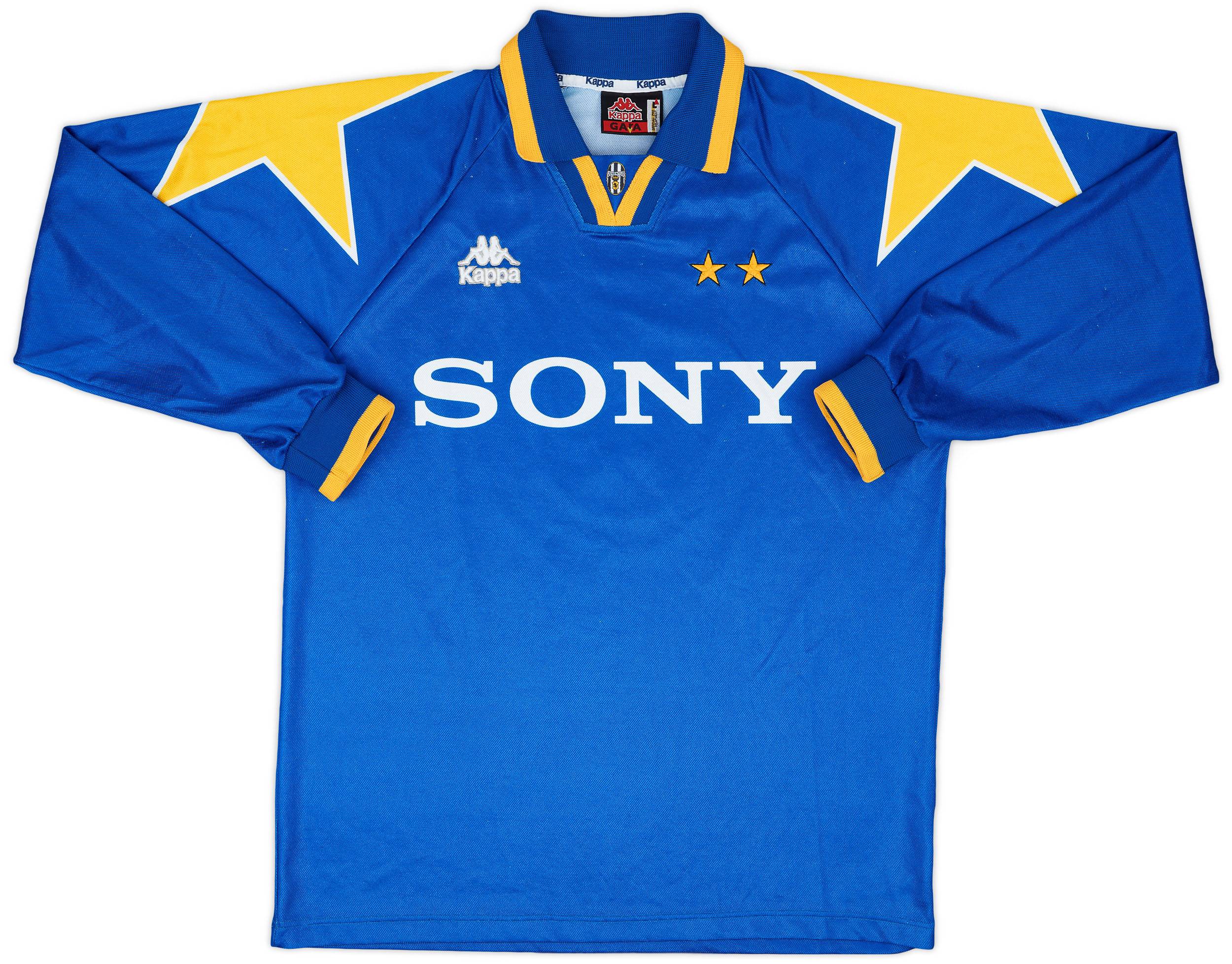 ウェア 1995-96 Juventus  L/S Shirt (L) 1995-96 Juventus home jersey - L • RB - Classic Soccer Jerseys