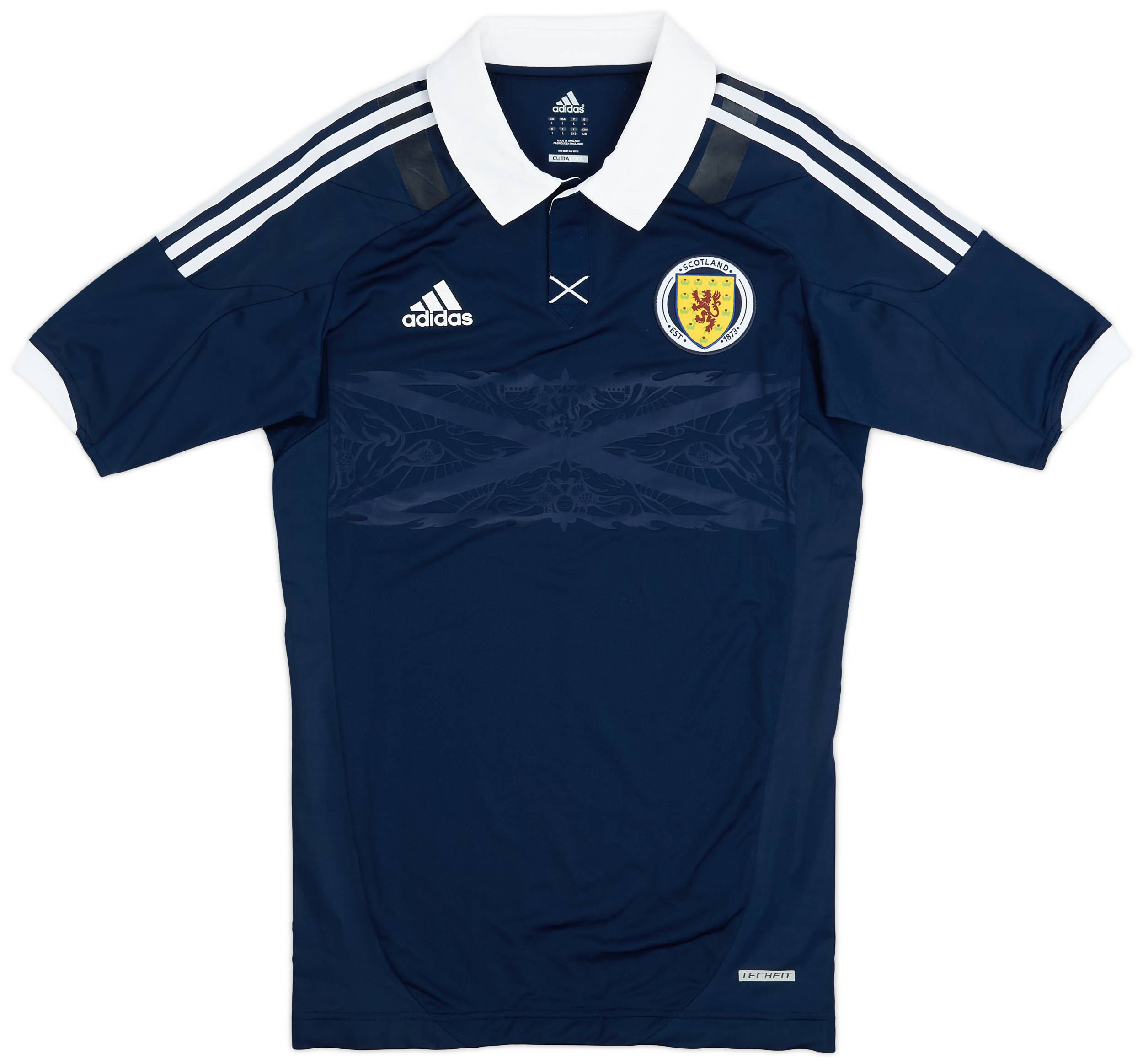2011-13 Scotland Player Issue Techfit Home Shirt - 9/10 - (L)