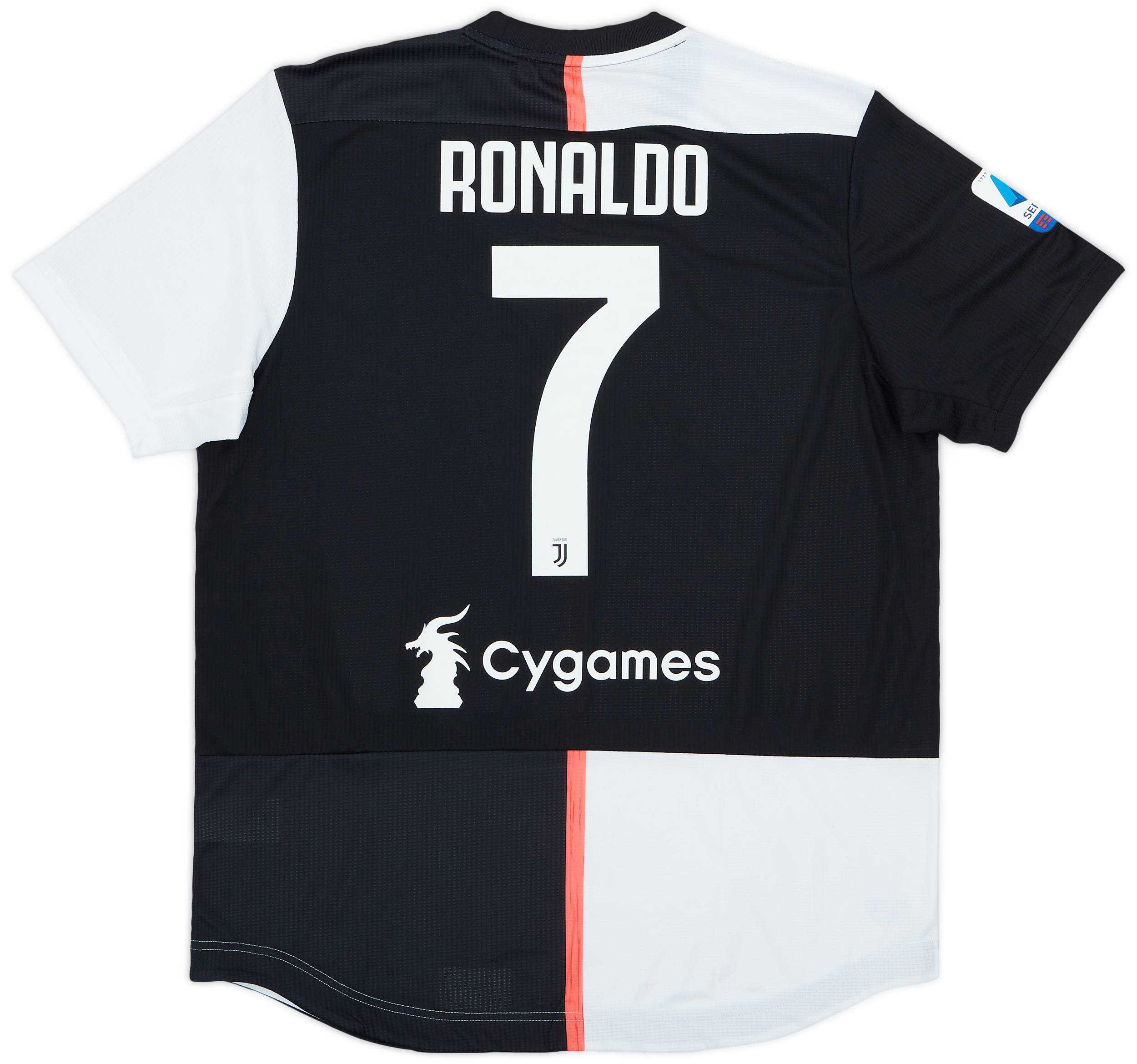 2019-20 Juventus Player Issue Home Shirt Ronaldo #7 - 9/10 - (L/XL)