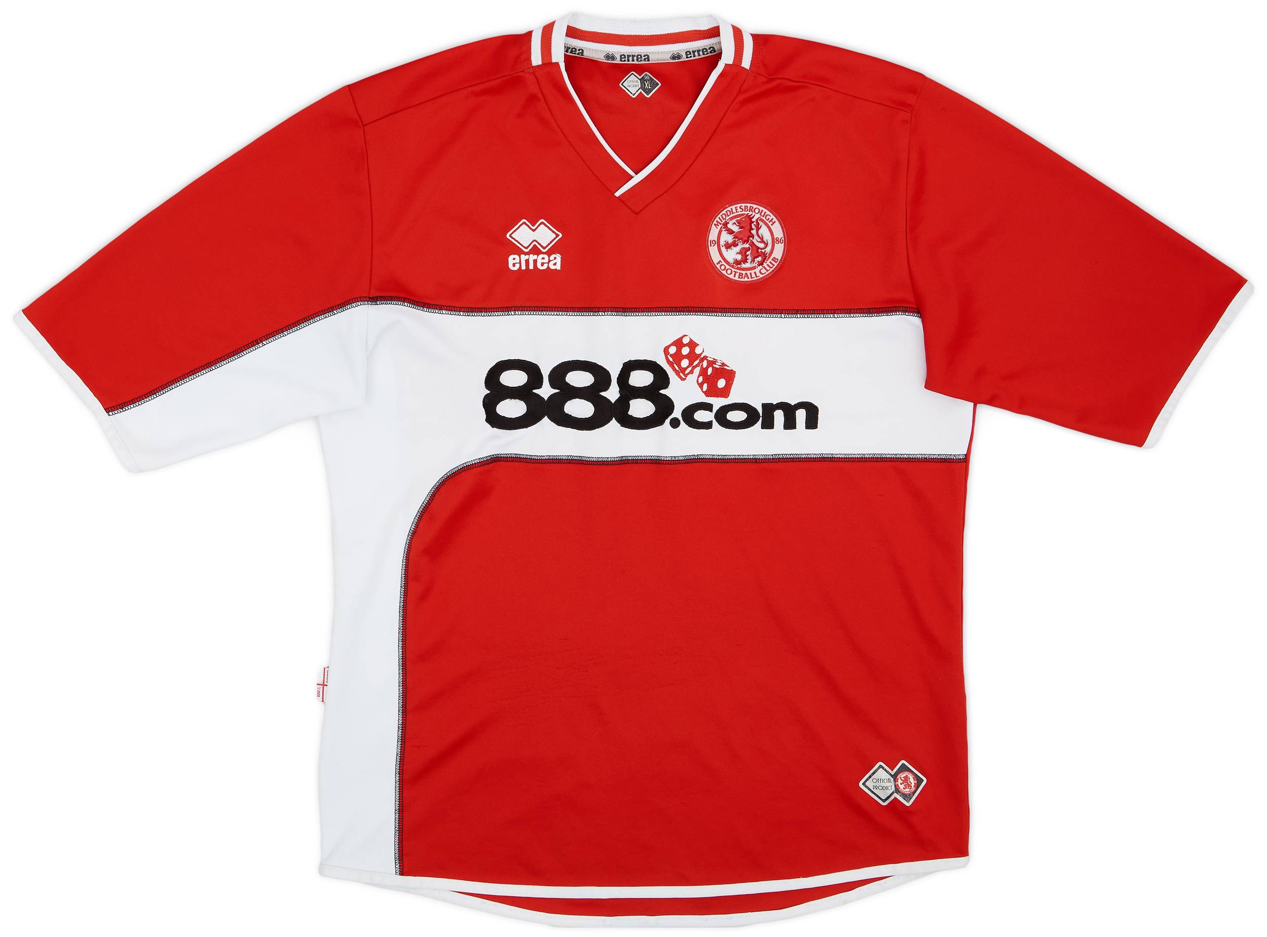 2005-06 Middlesbrough Home Shirt - 6/10 - (XL)