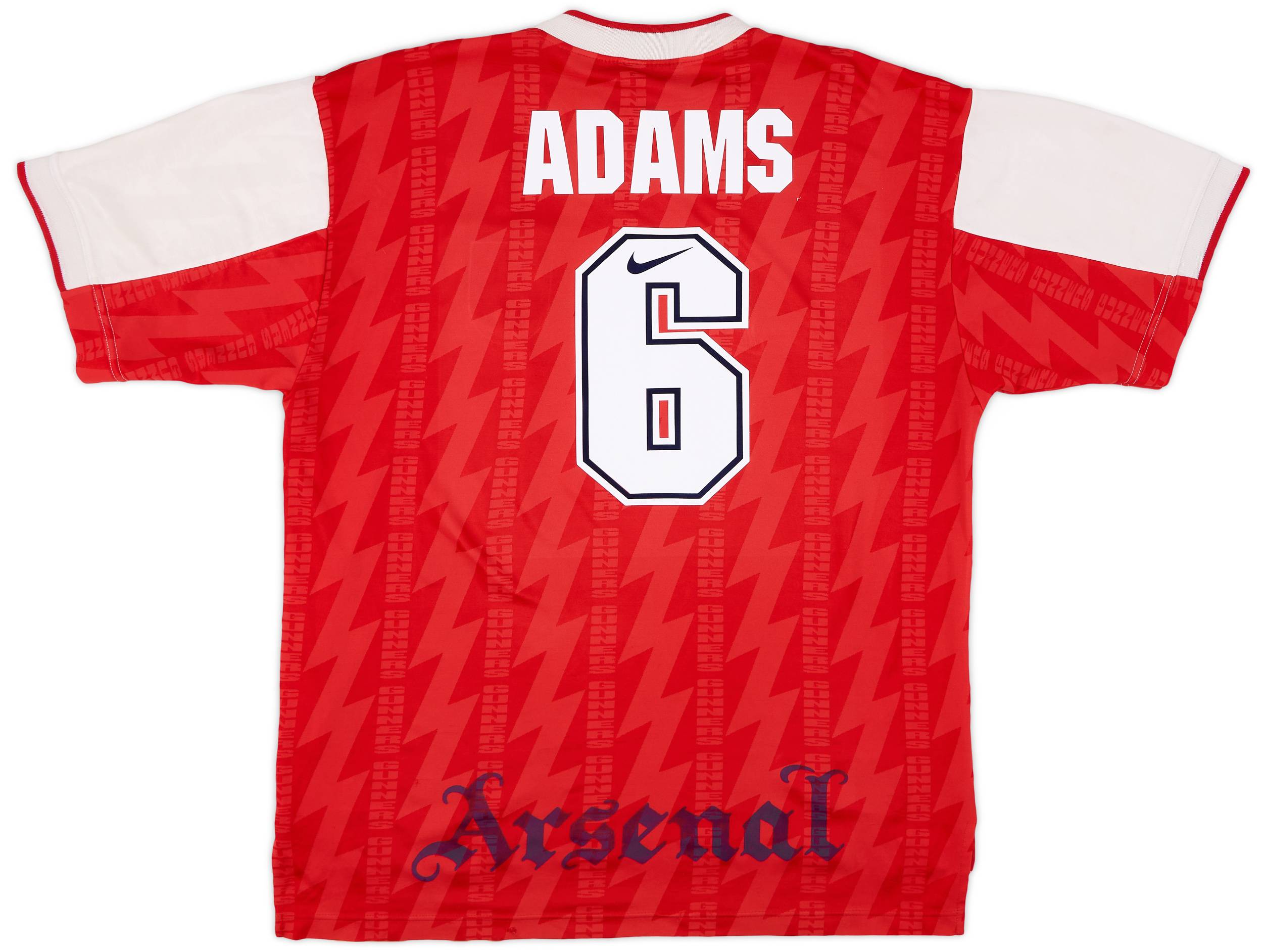 1994 96 Arsenal Home Shirt Adams 6 5 10 XXL