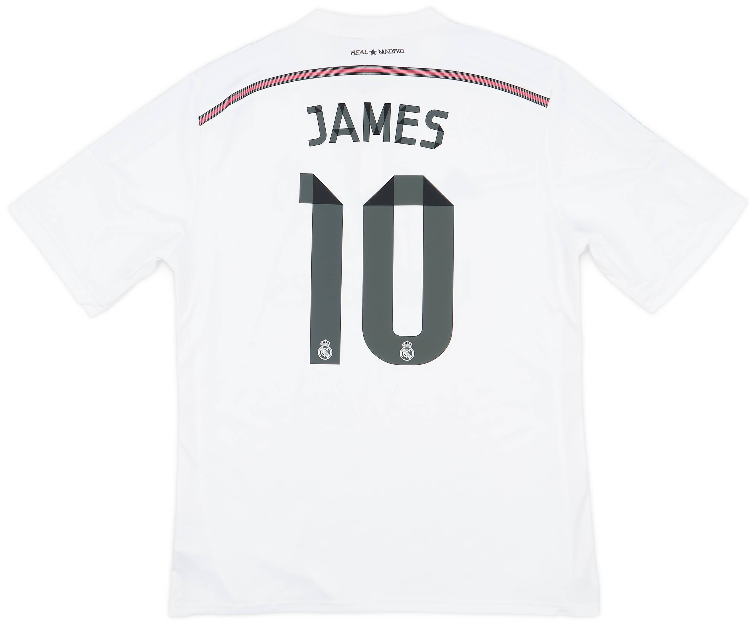 2014-15 Real Madrid Home Shirt James #10 - 9/10 - (XL)
