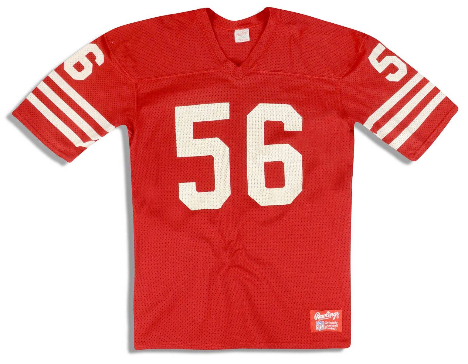 1980s San Francisco 49ers Quillan #56 Rawlings Jersey (Home) L
