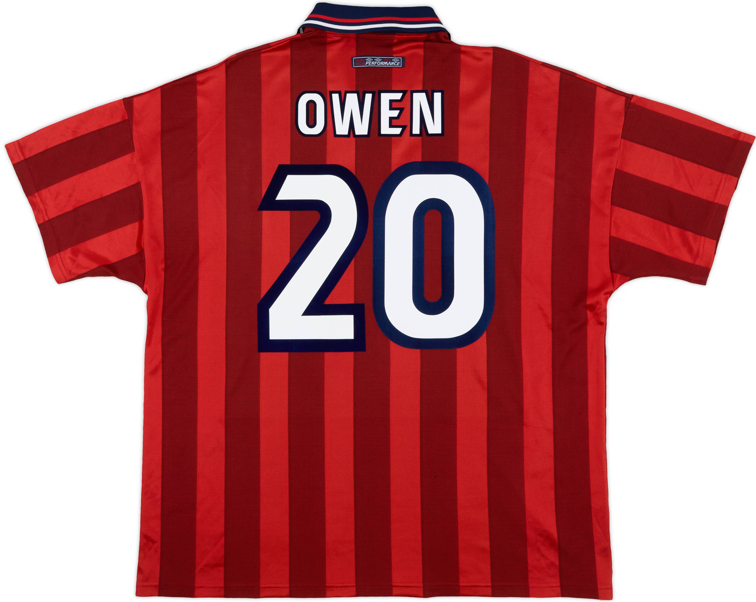 1997-99 England Away Shirt Owen #20 - 8/10 - (XXL)