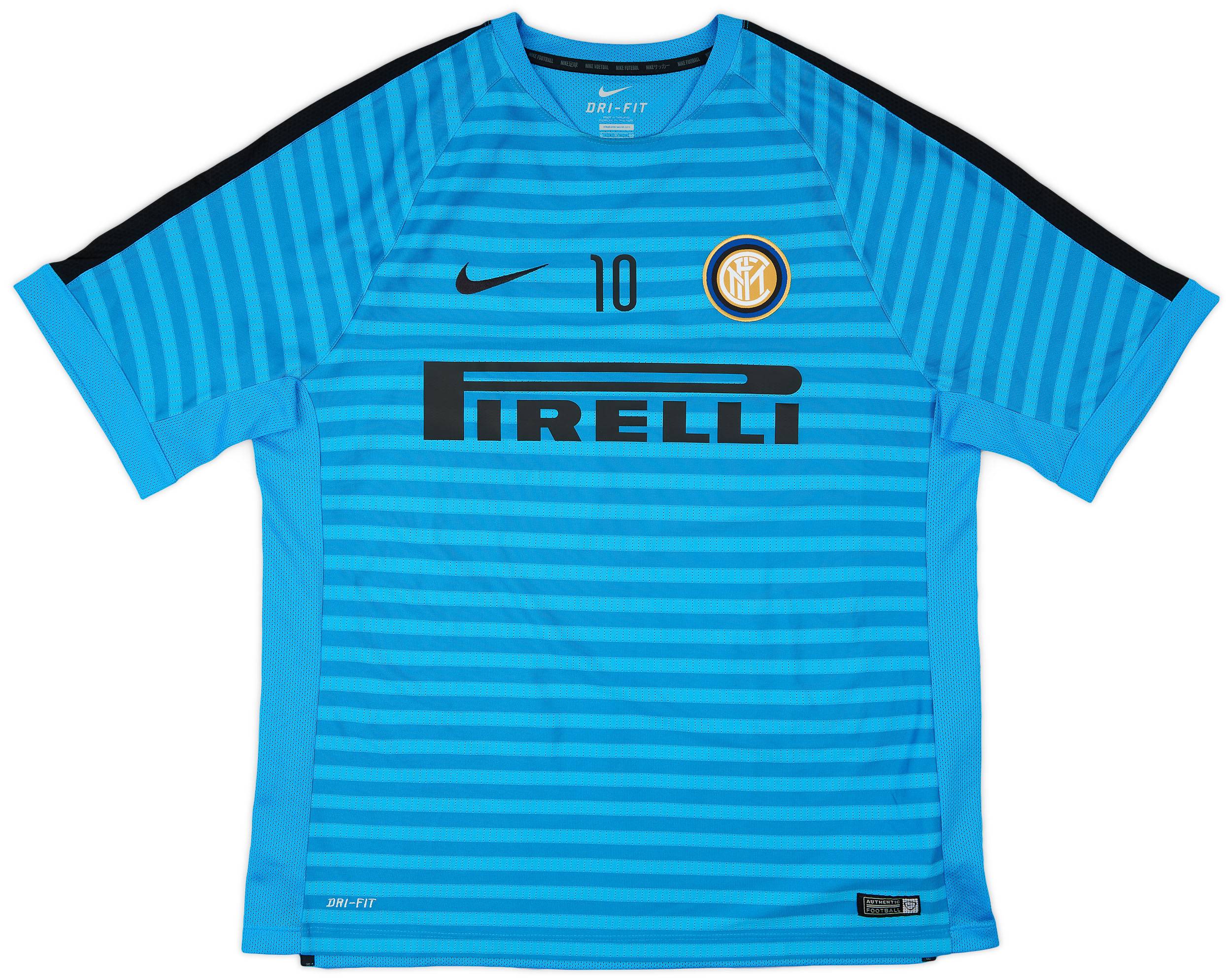 2014/15 Nike Inter Milan インテル ミラノ ゲームシャツ 2014-15 Inter Milan Nike Training Shirt - 7/10 - (L)
