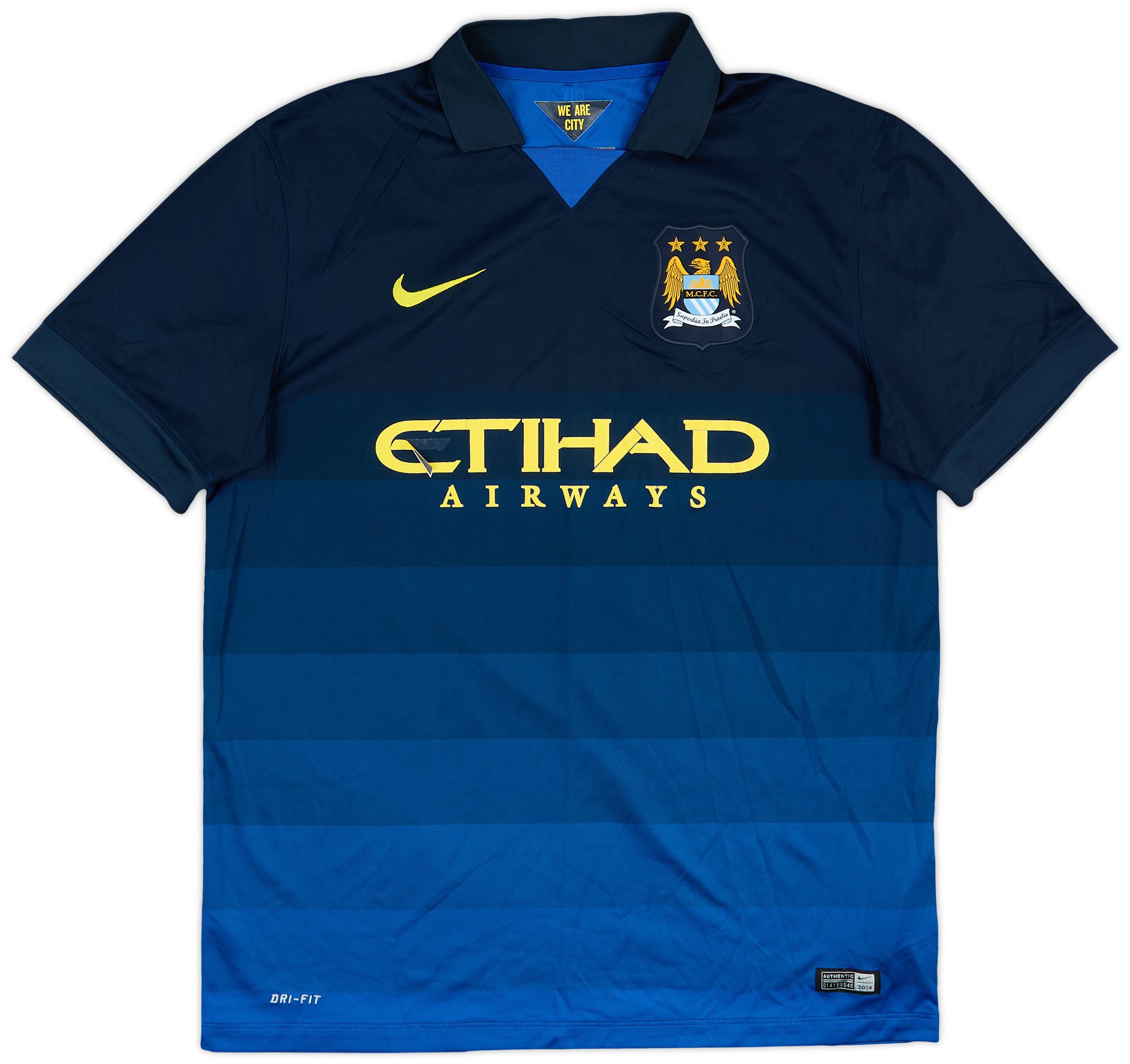 2014シーズン Manchester City DRI-FIT ユニフォーム 2014-15 Manchester City Away Shirt - 5/10 - (L)