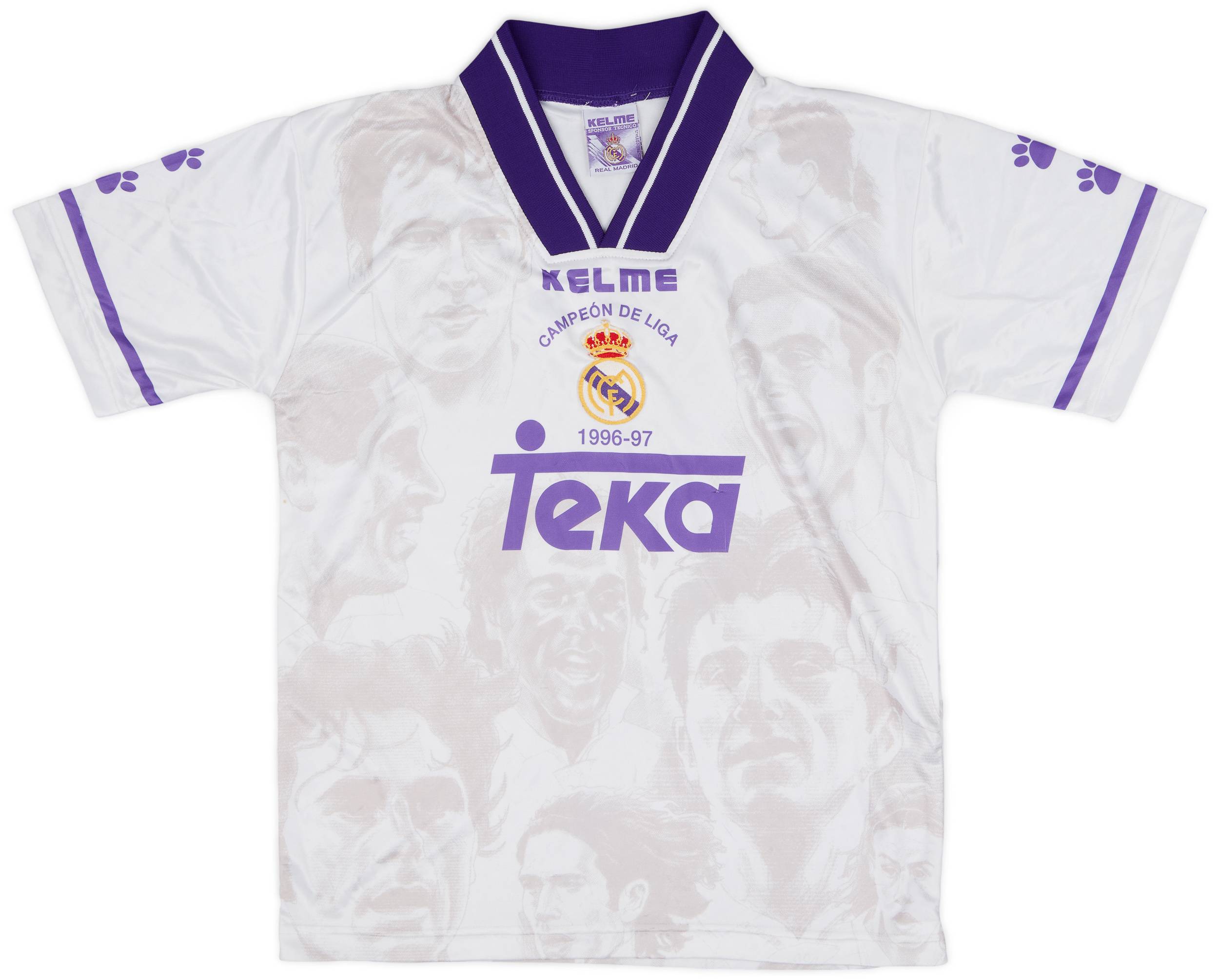 1997-98 Real Madrid 'Campeon de Liga' Kelme Training Shirt - 7/10 - (S)