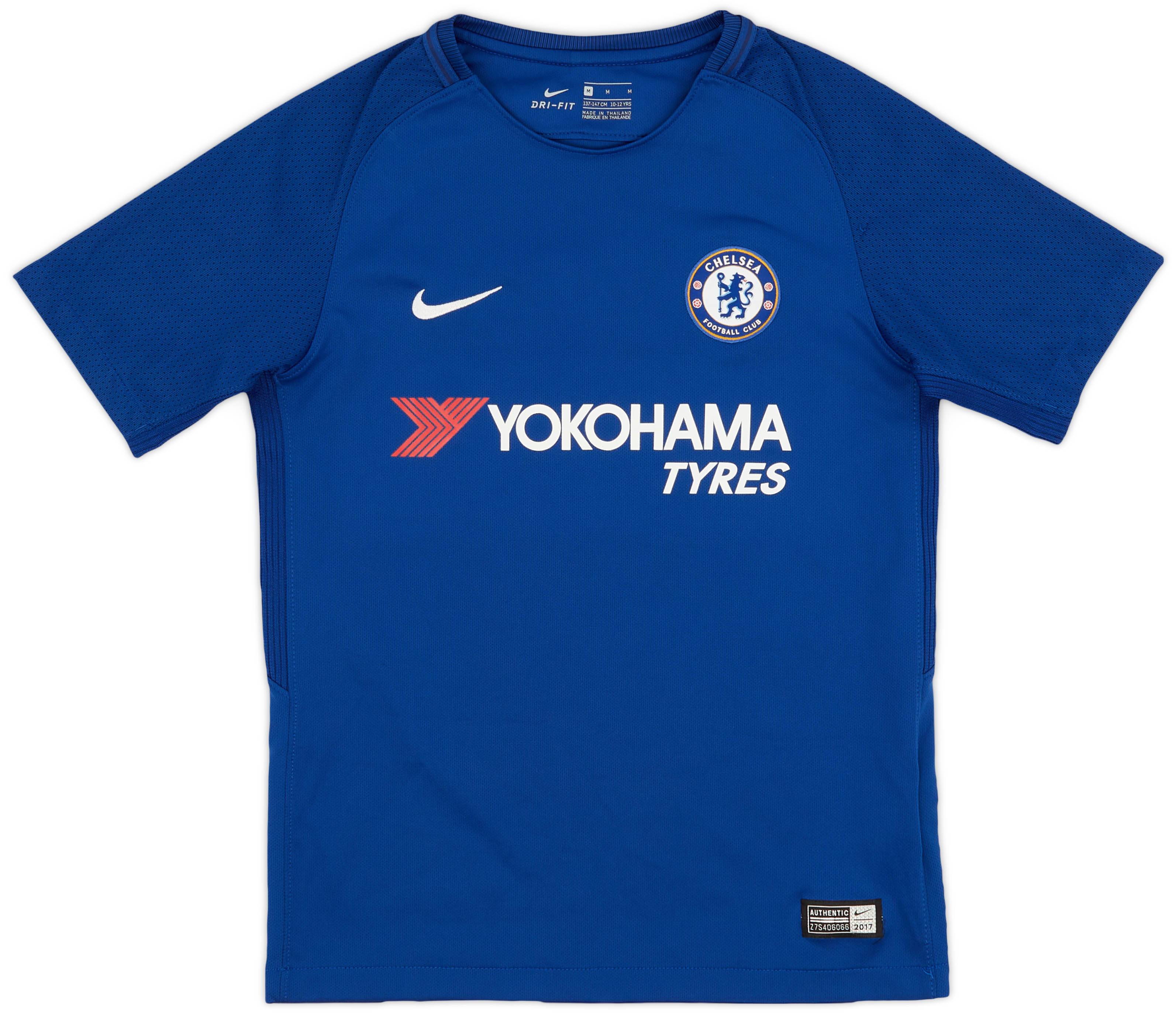 2017-18 Chelsea Home Shirt - 9/10 - (M.Boys)