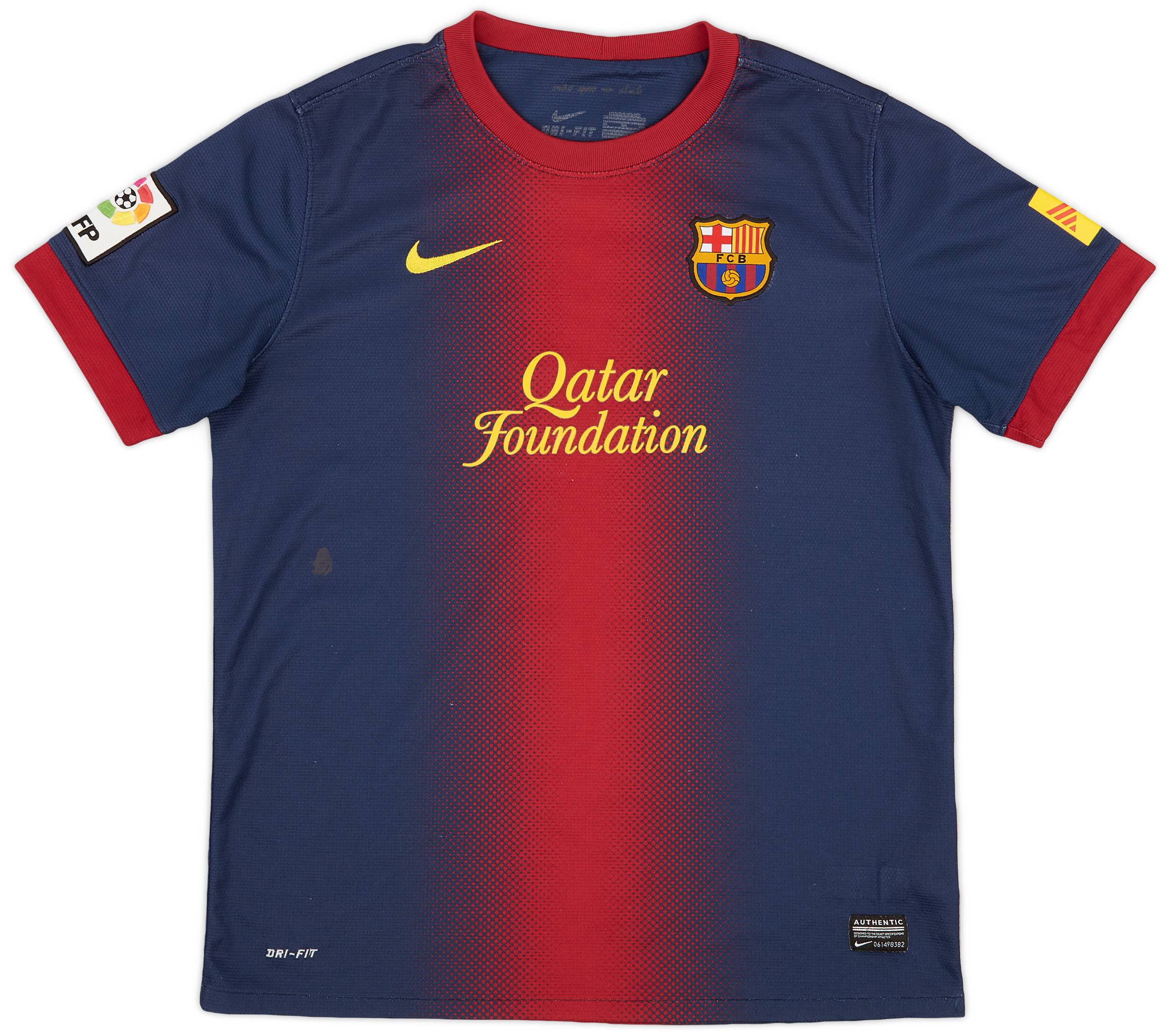 2012-13 Barcelona Home Shirt - 7/10 - (XL.Boys)
