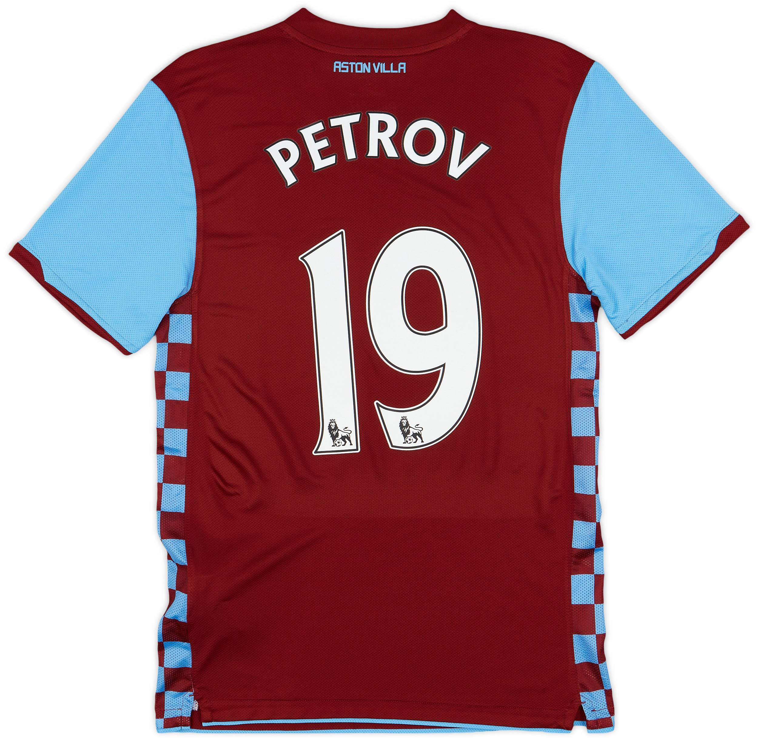 2010-11 Aston Villa Home Shirt Petrov #19 - 9/10 - (S)