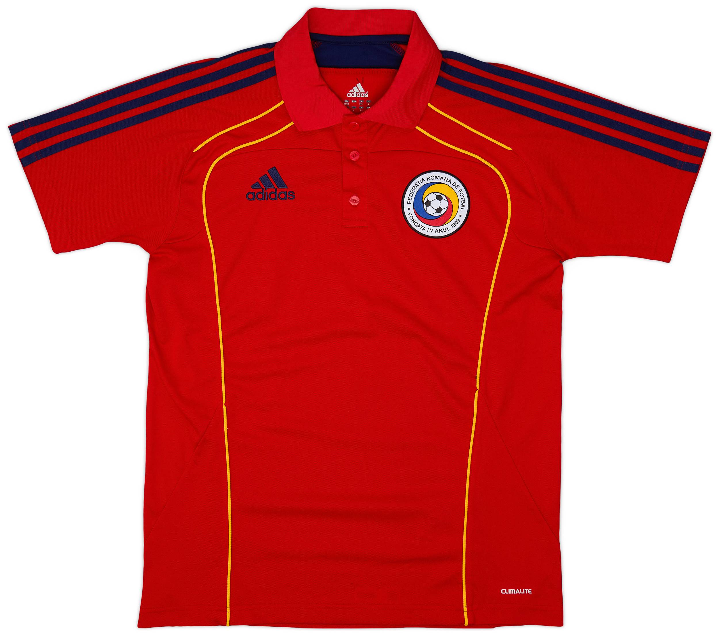 2010-12 Romania adidas Polo Shirt - 9/10 - (M)