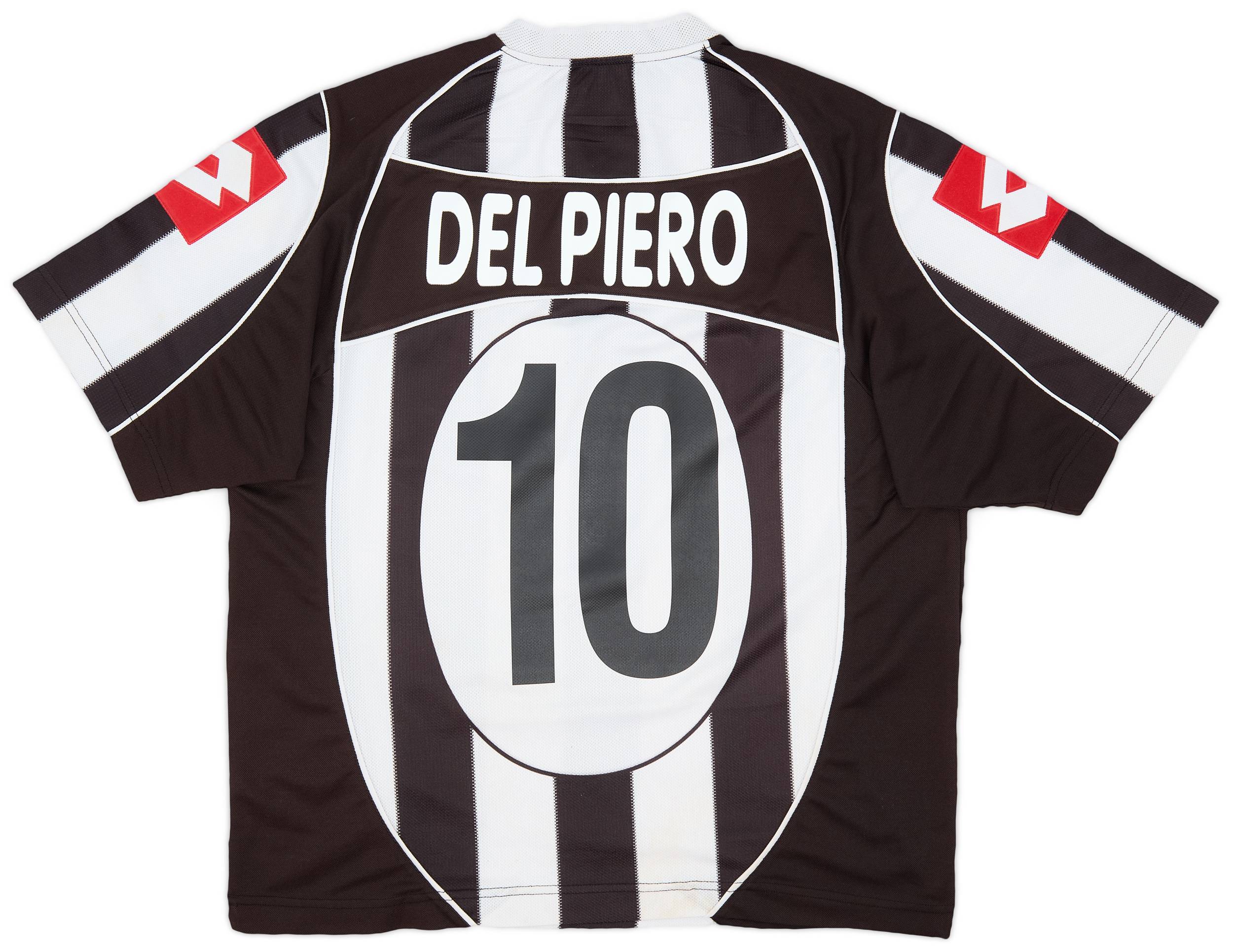 2002-03 Juventus Home Shirt Del Piero #10 - 7/10 - (L)
