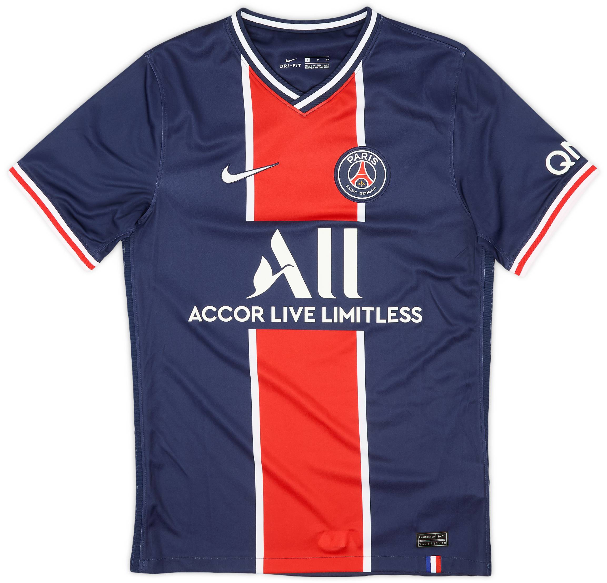 2020-21 Paris Saint-Germain Home Shirt - 9/10 - (S)