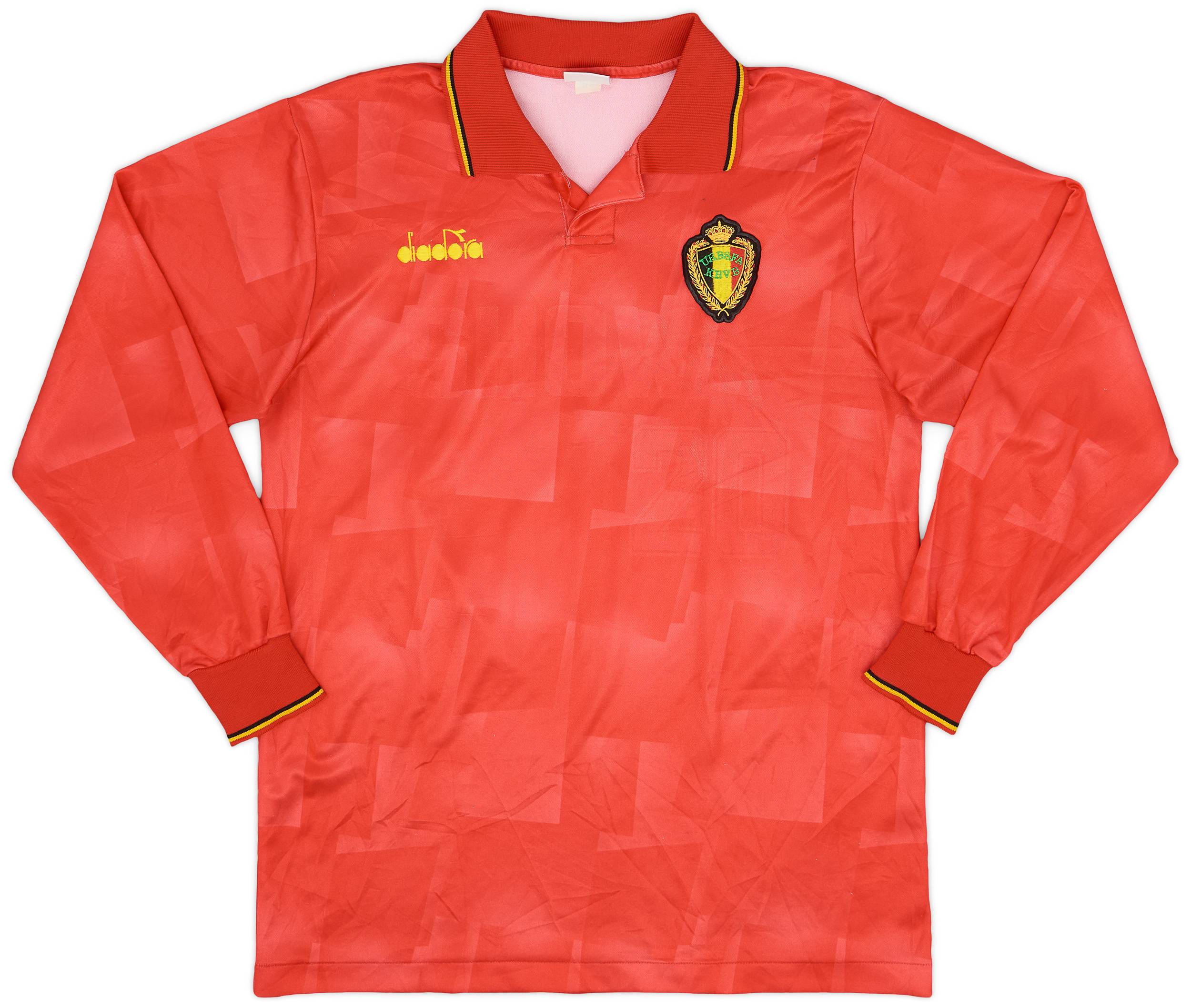 1992-94 Belgium Home L/S Shirt - 6/10 - (L)