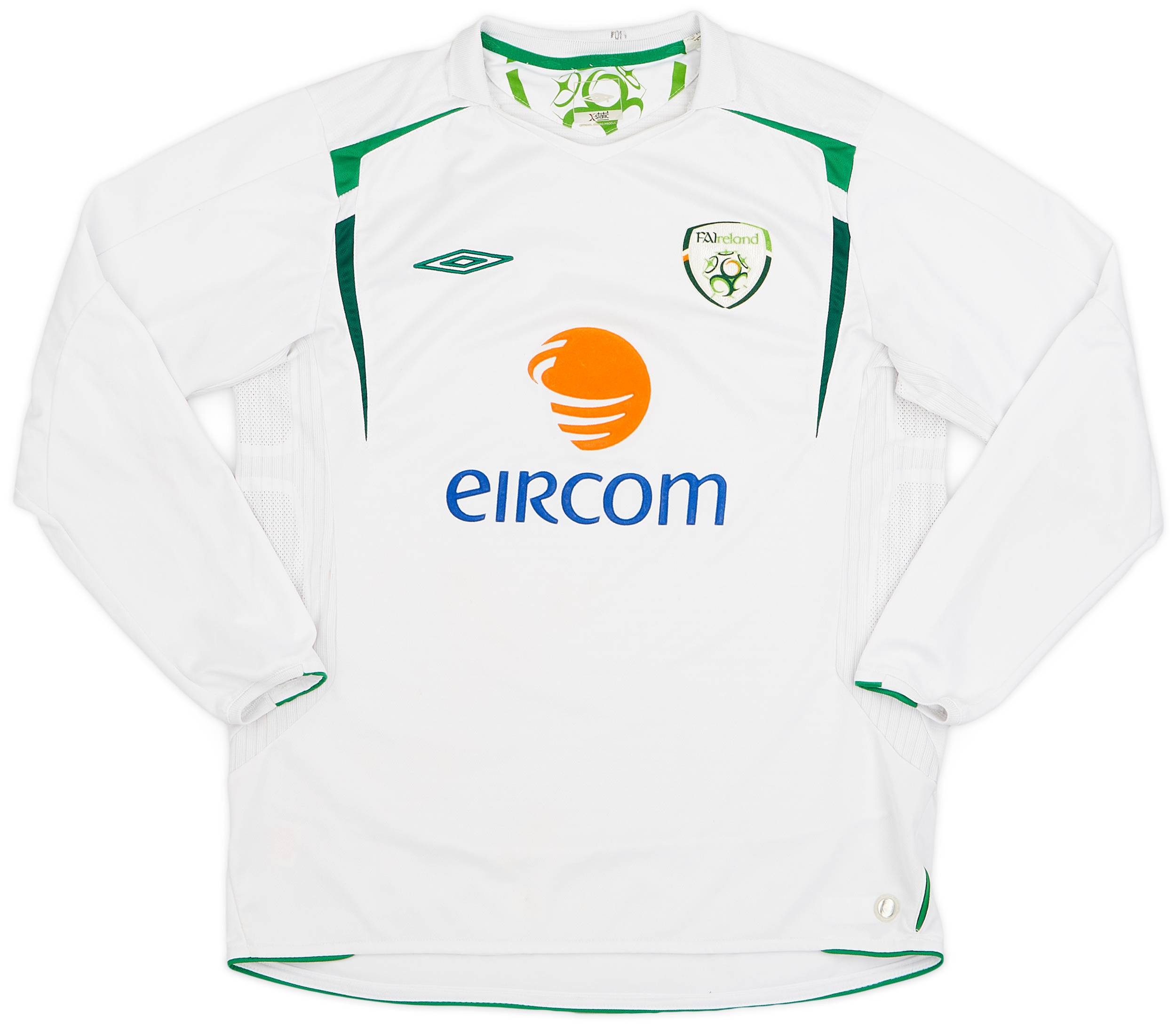 2005-07 Ireland Away L/S Shirt - 8/10 - (L)