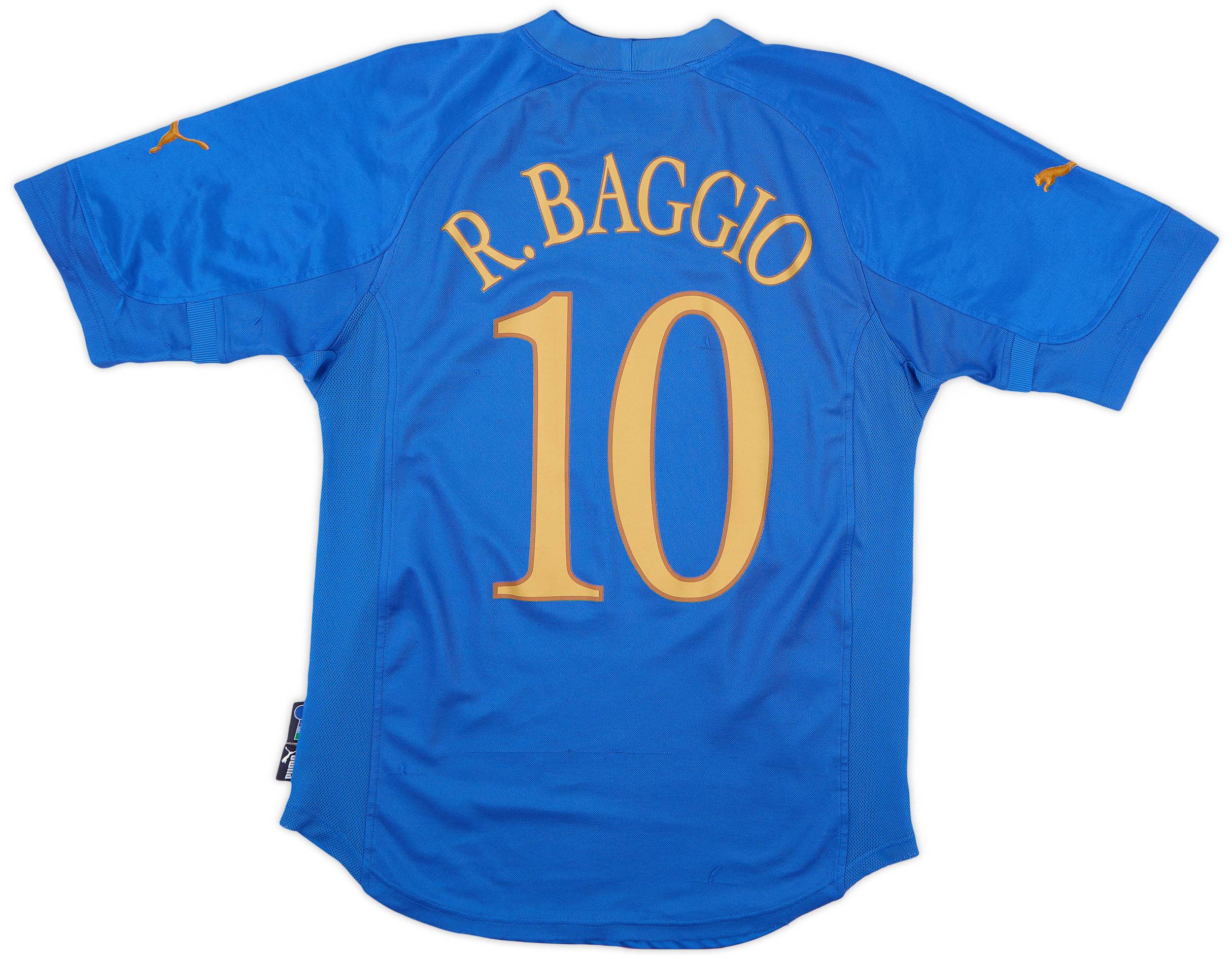 2004-06 Italy Home Shirt Baggio #10 - 7/10 - (S)