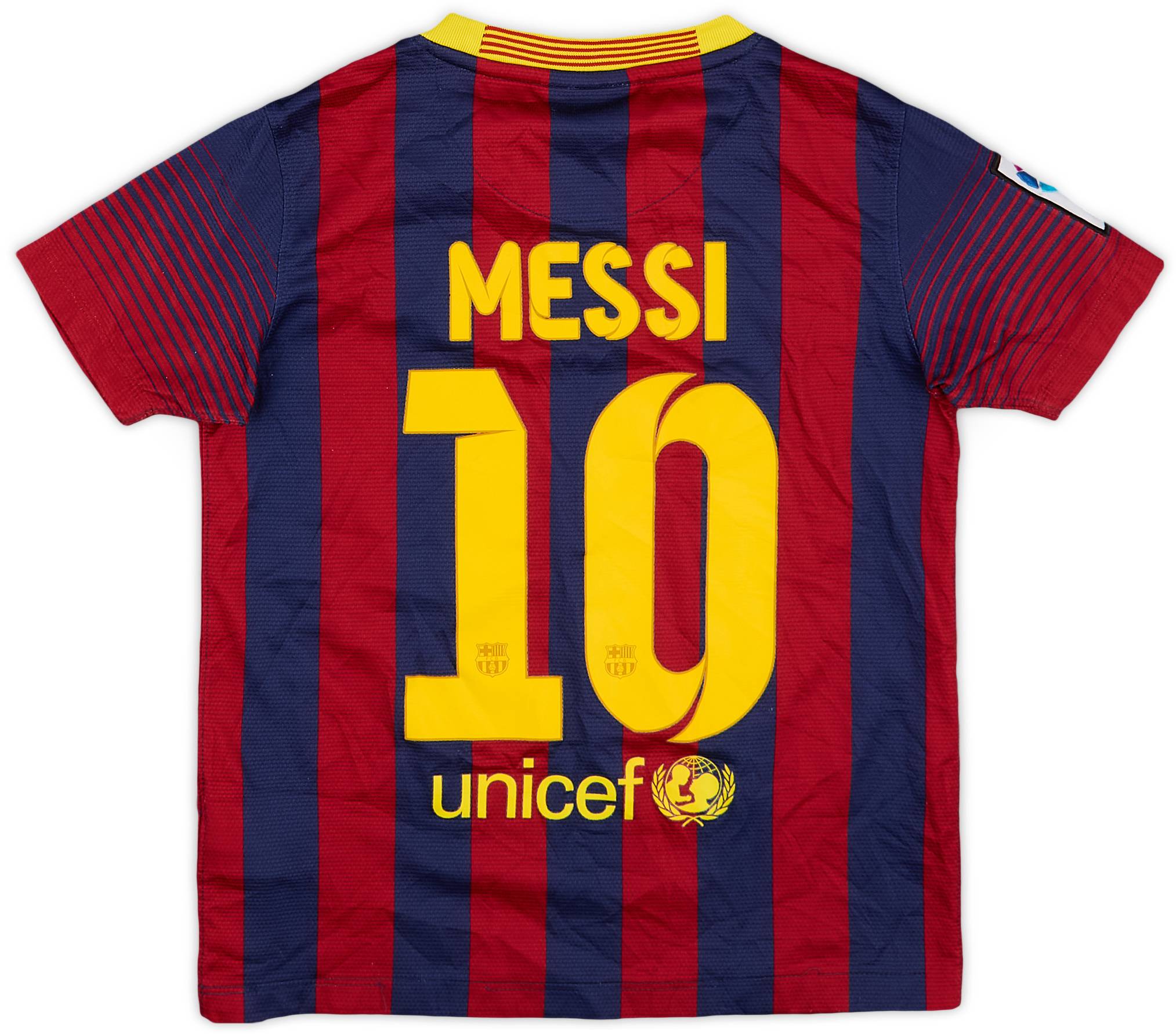 2013-14 Barcelona Home Shirt Messi #10 - 6/10 - (S.Boys)