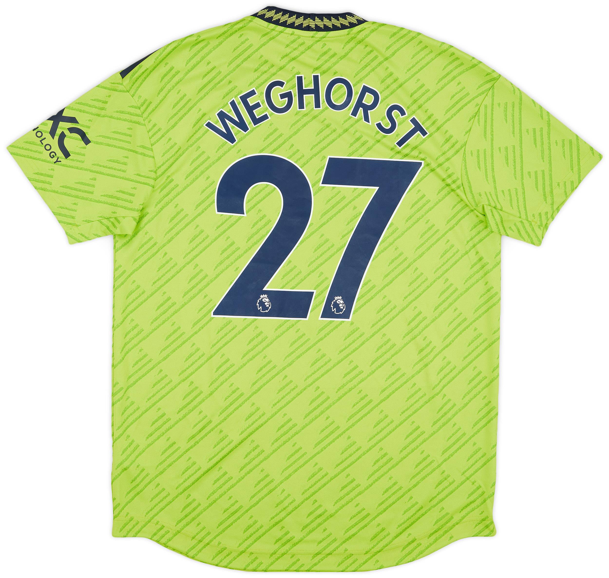 2022-23 Manchester United Authentic Third Shirt Weghorst #27 (L)