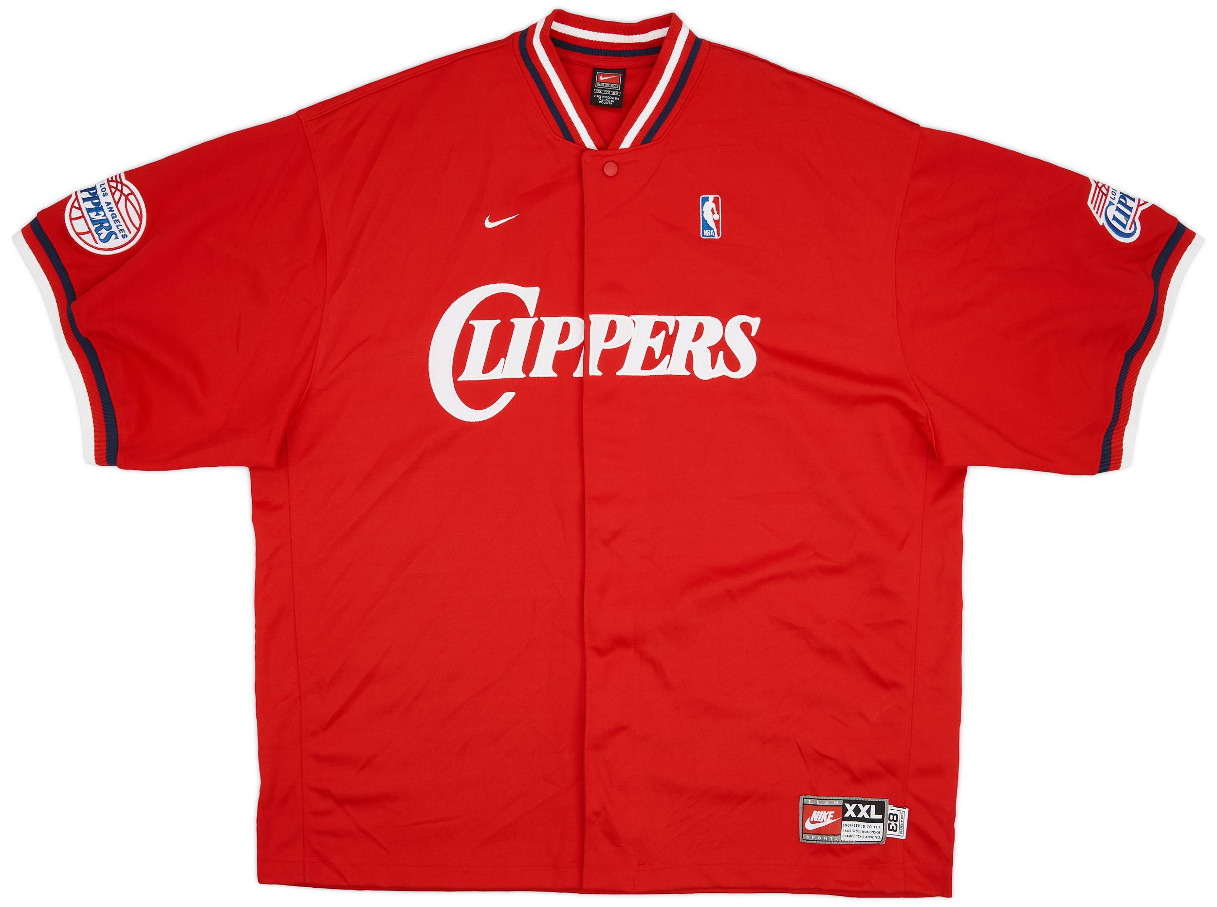 1983 84 San Diego Clippers Nike Rewind Shooting Shirt 8 10 XXL