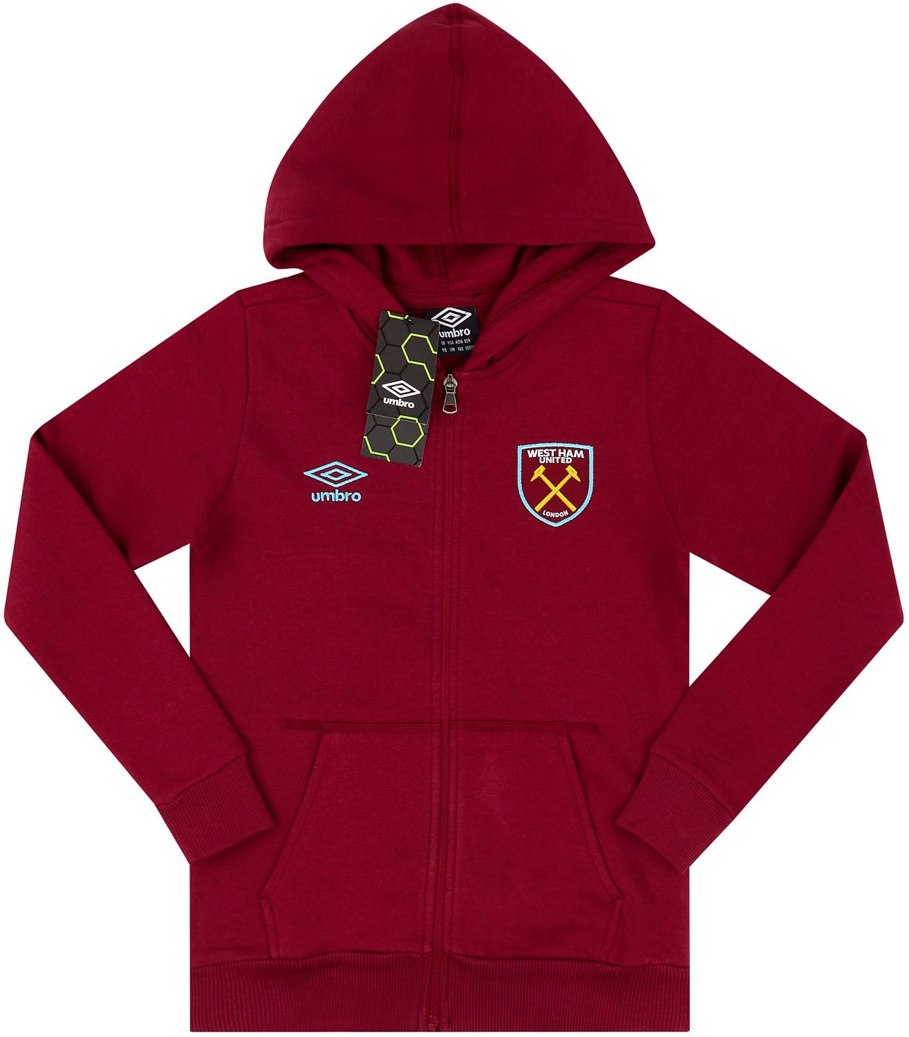 2020-21 West Ham Umbro Hooded Jacket (M.Kids)