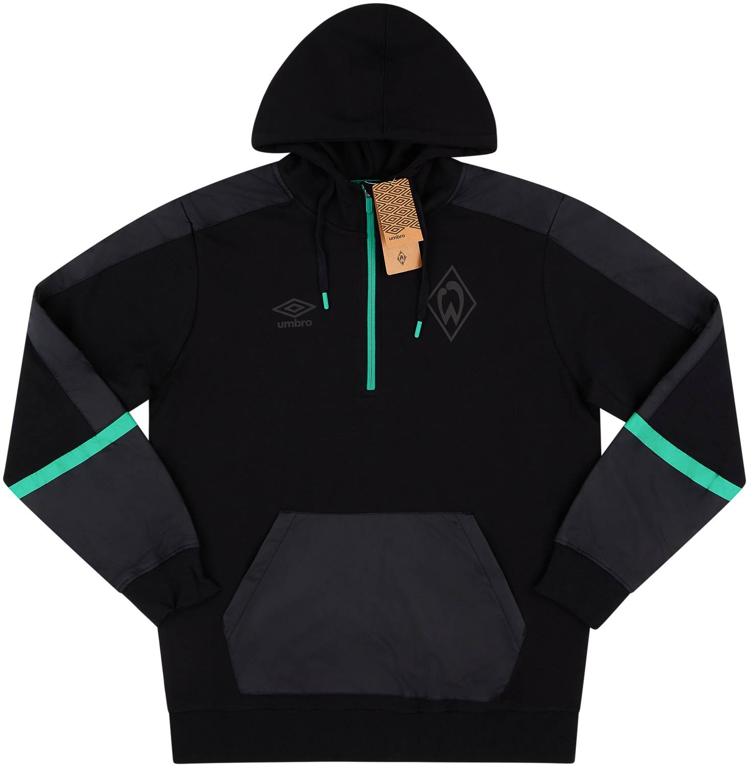 2021-22 Werder Bremen Umbro Icon II 1/2 Zip Hooded Top