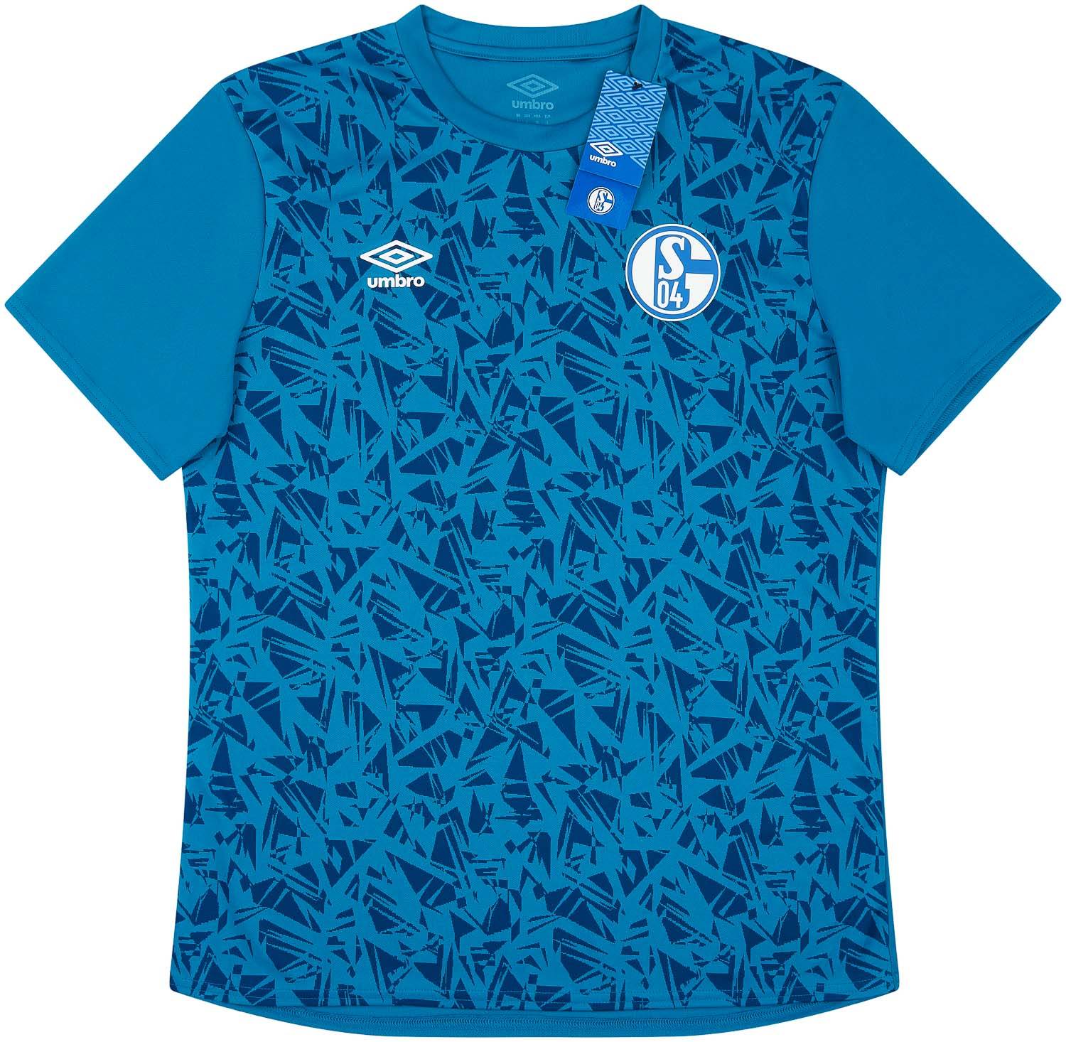 2020-21 Schalke Umbro Pre-Match Training Shirt - NEW