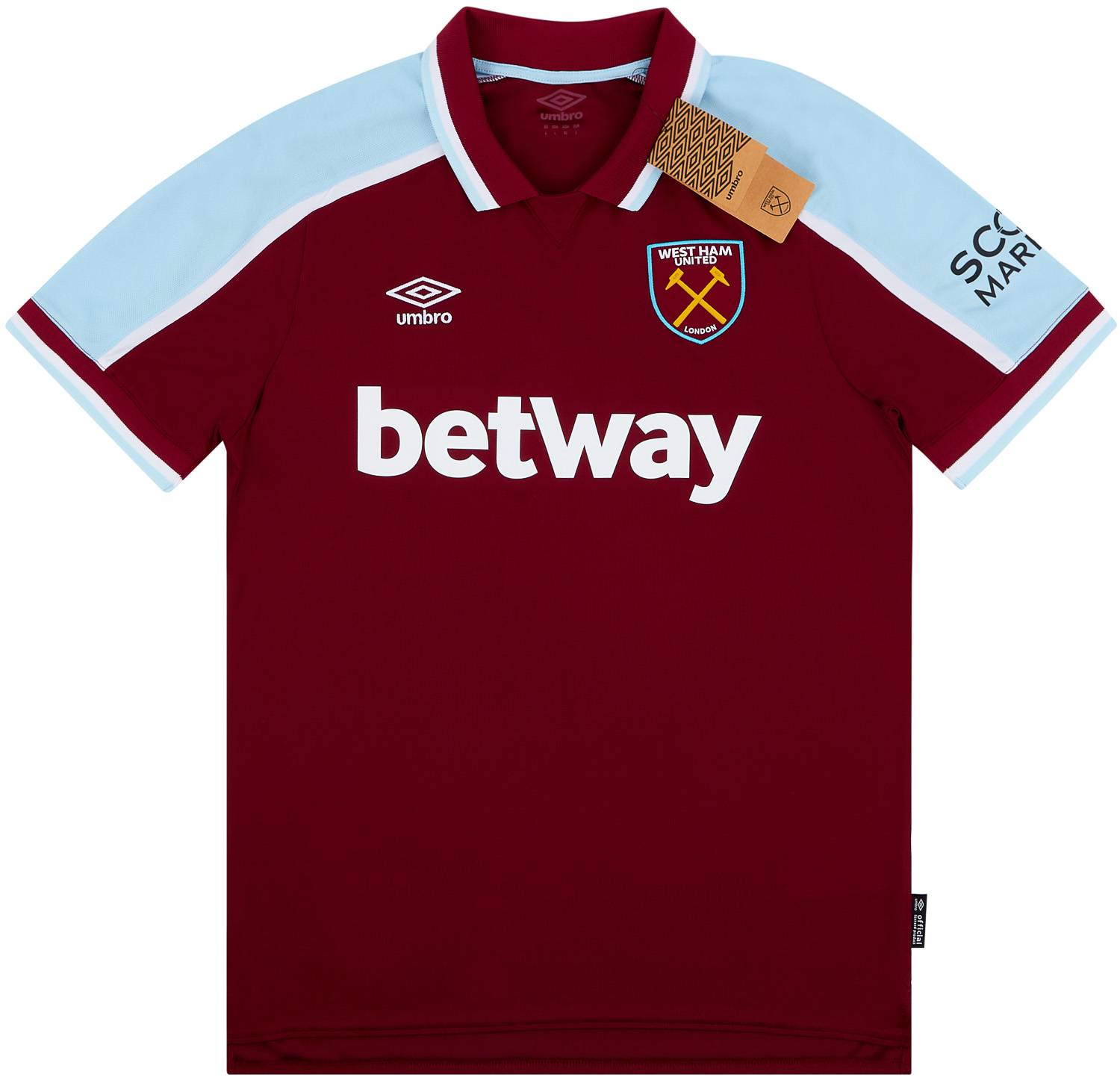 2021-22 West Ham Home Shirt - NEW