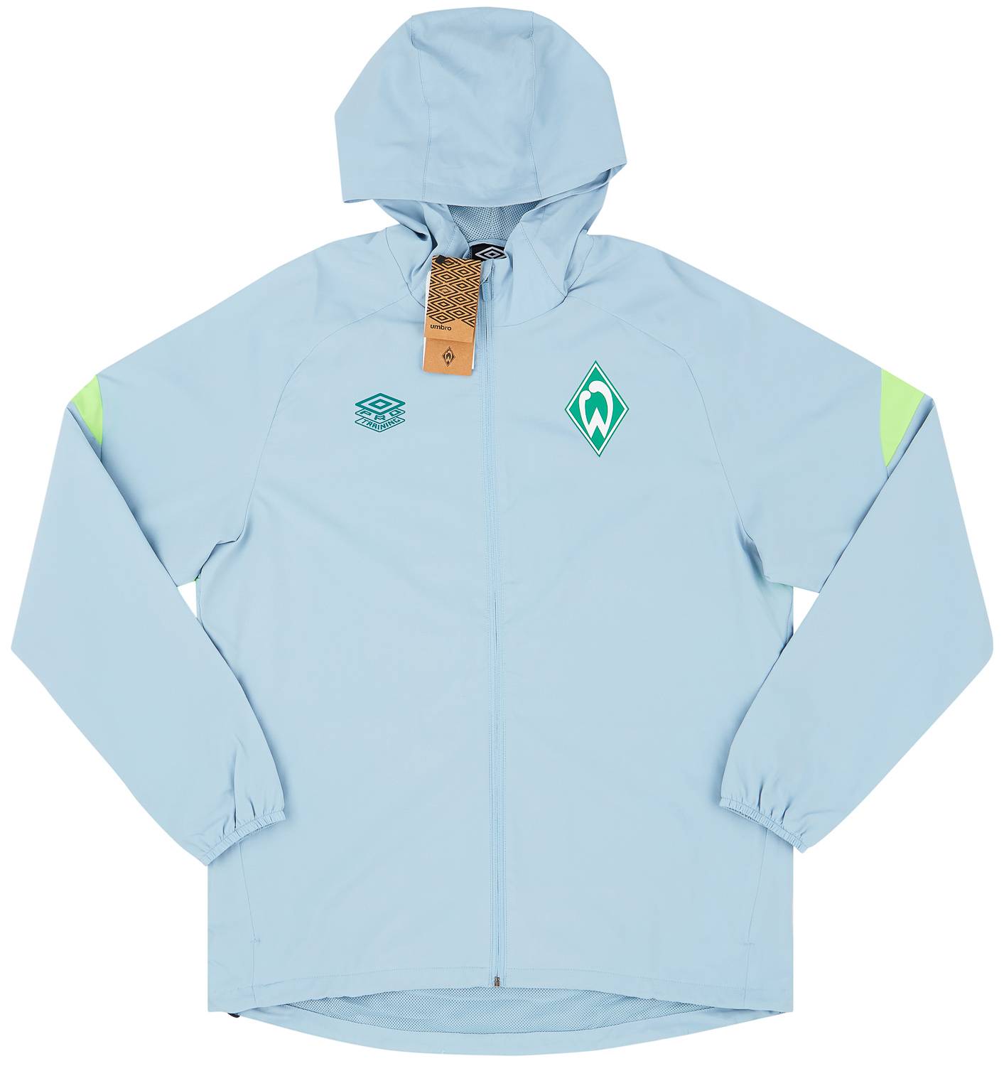 2021-22 Werder Bremen Umbro Hooded Rain Jacket - NEW
