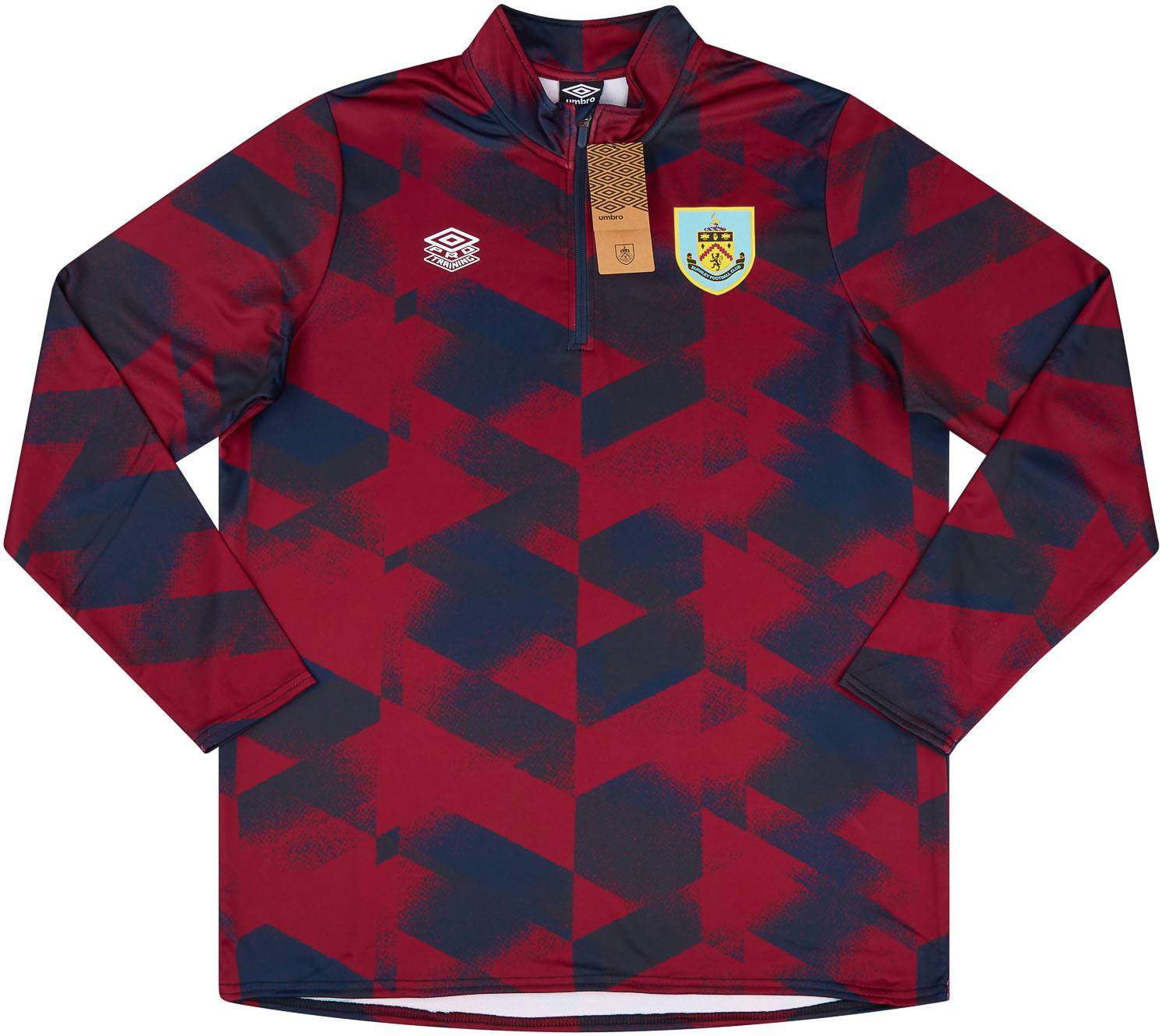 2021-22 Burnley Umbro 1/4 Zip Warm-Up Training Top