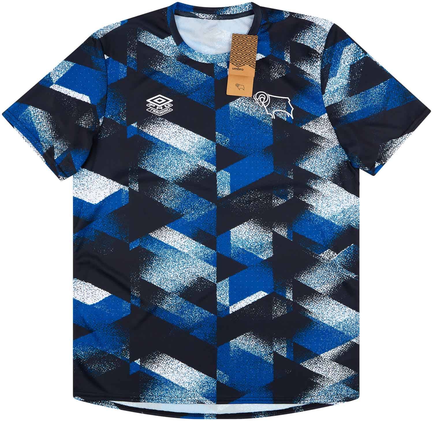 2021-22 Derby County Umbro Pre-Match Training Shirt - NEW