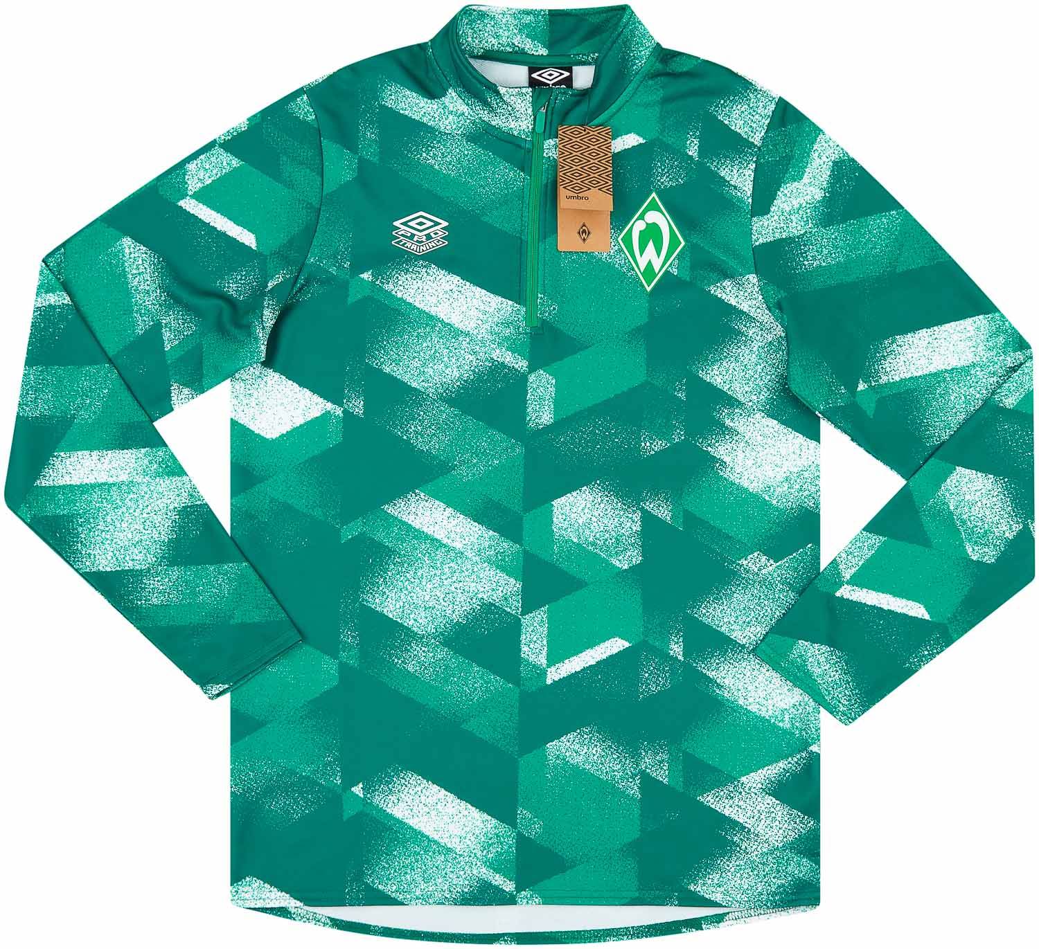 2021-22 Werder Bremen Umbro Warm-Up 1/4 Zip Training Top