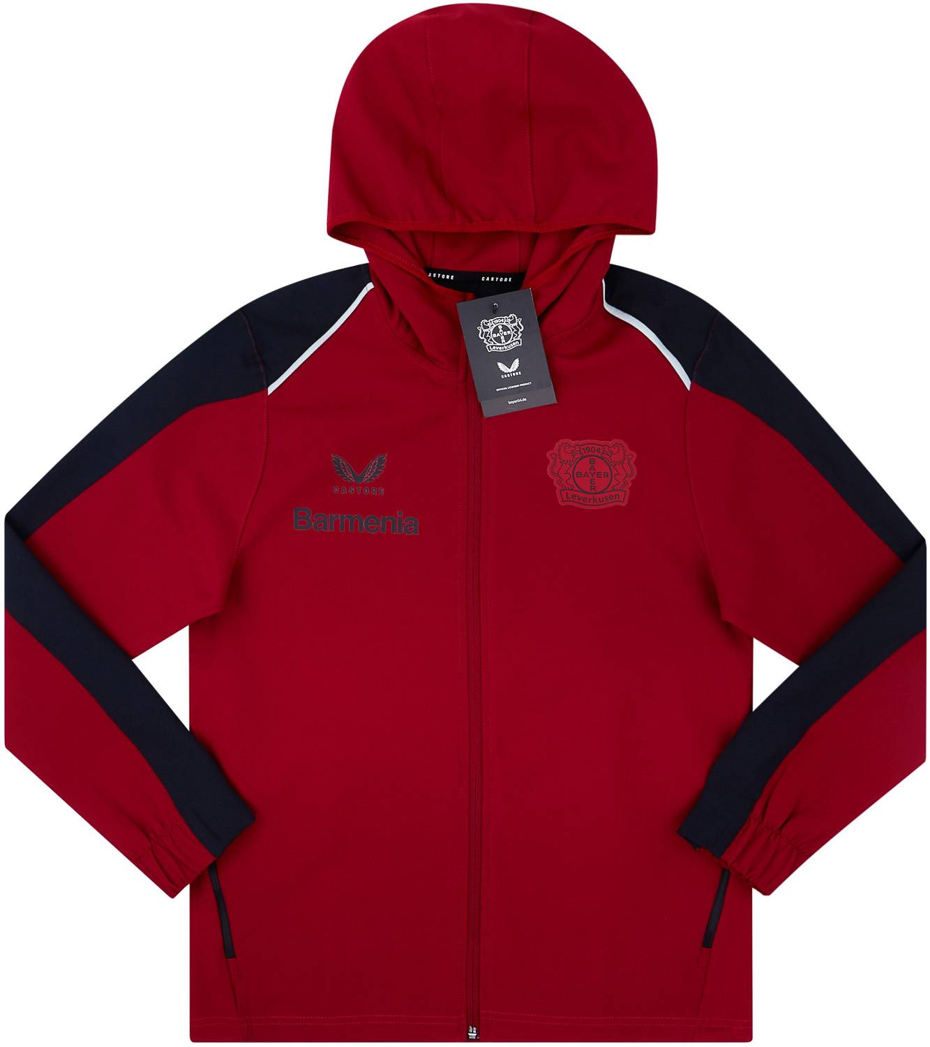 2022-23 Bayer Leverkusen Castore Travel Hooded Jacket (KIDS)