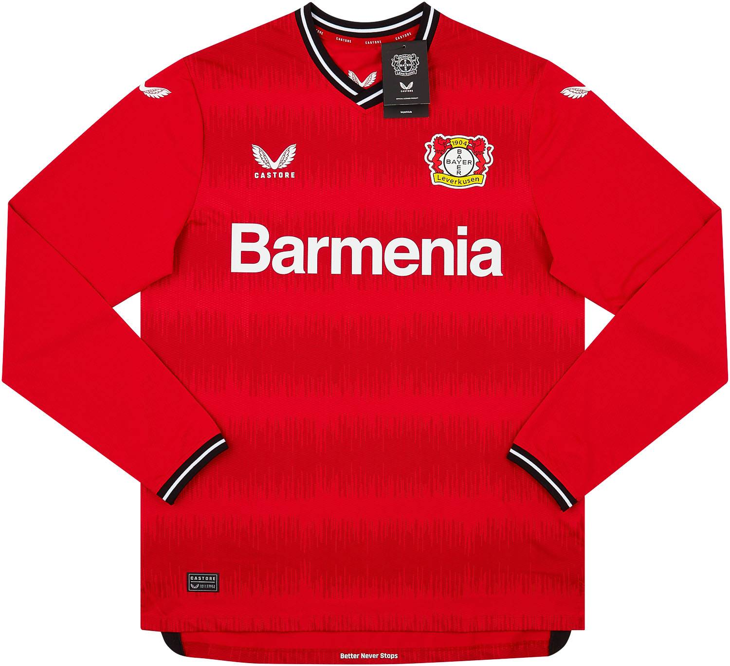 2022-23 Bayer Leverkusen Player Issue Pro Home L/S Shirt