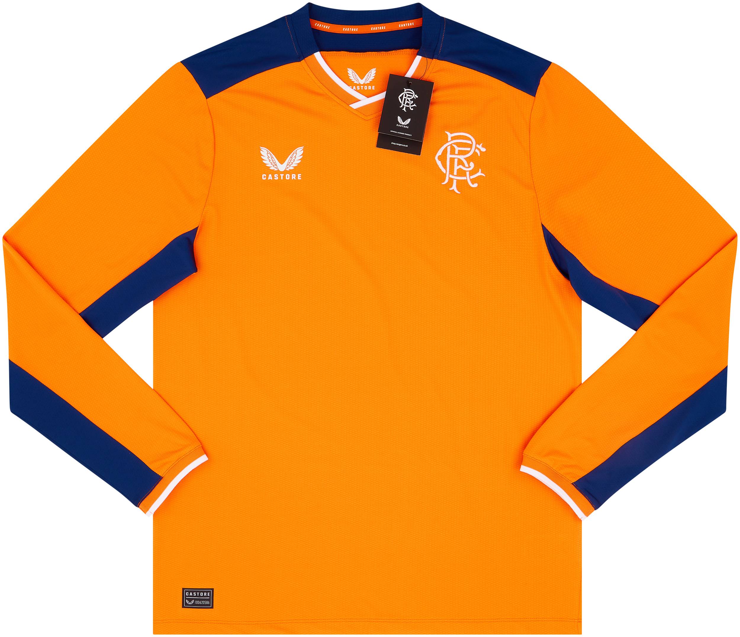 Rangers 3rd Kit Rangers Fc Orange Kit 2022-23 Rangers Player Issue