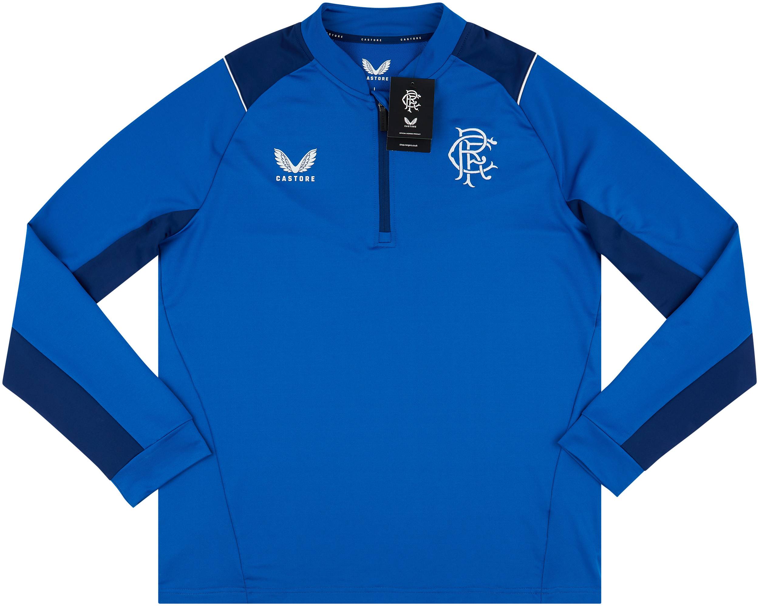 2022-23 Rangers Castore 1/4 Zip Training Top