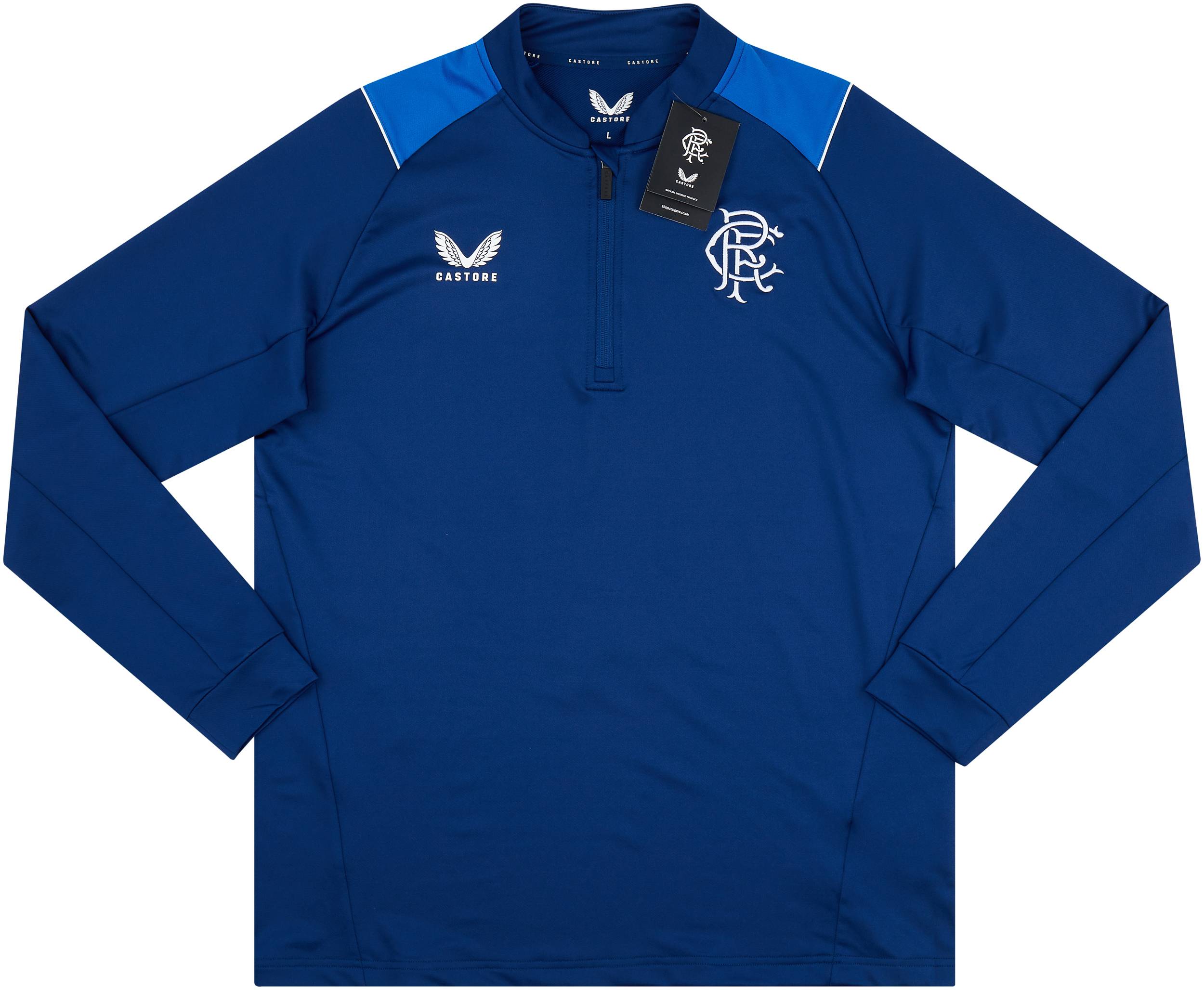 2022-23 Rangers Castore 1/4 Zip Training Top