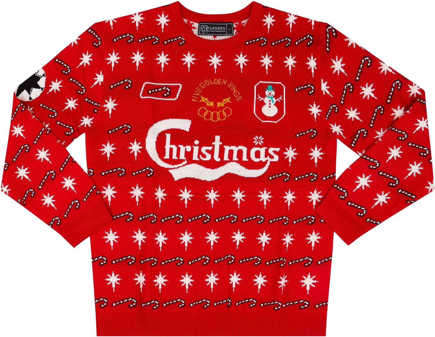Liverpool Gerrard Christmas Jumper Classic Football Shirts