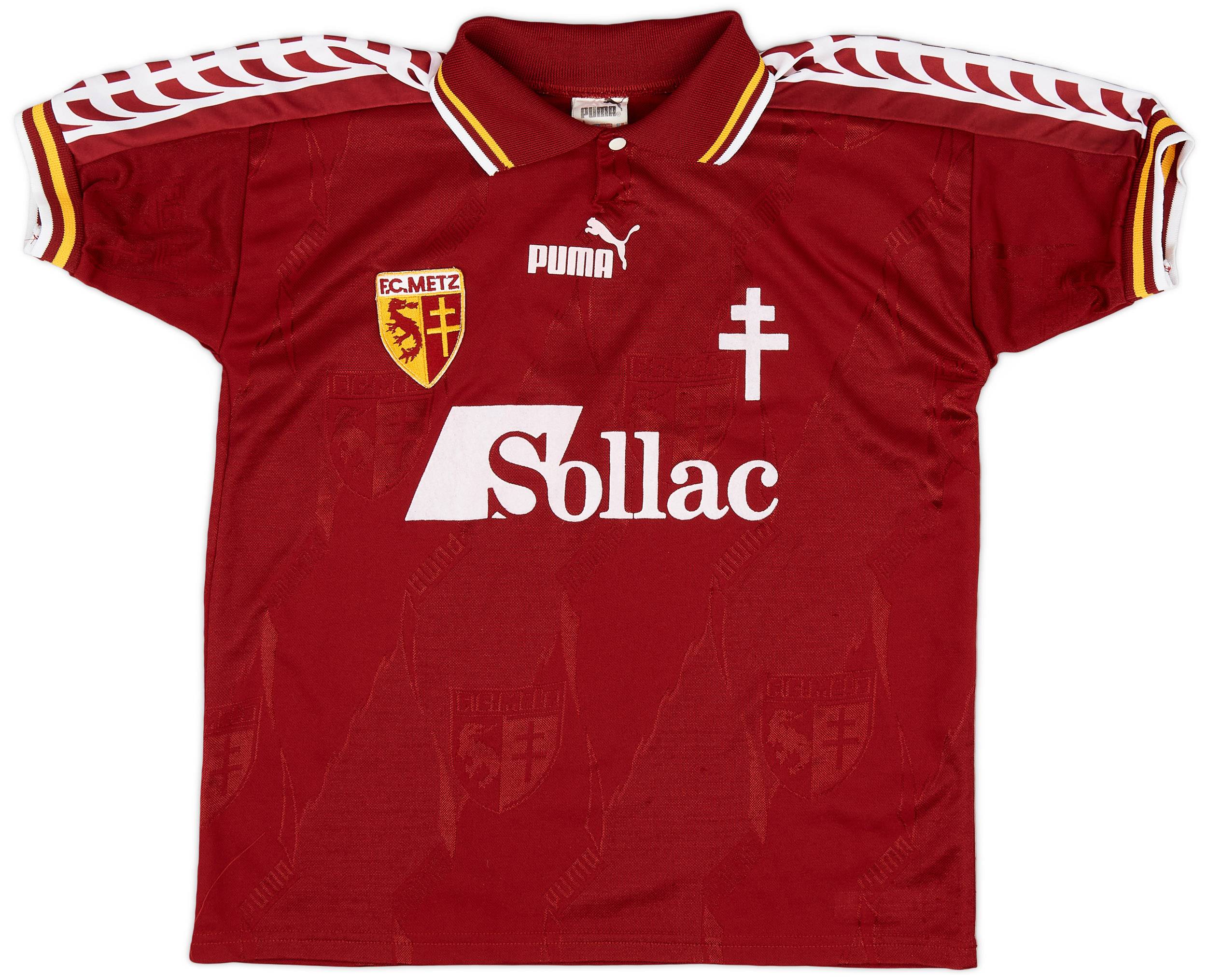 Football Shirt Tee Shirt Fc Metz 1996-97 Metz Home Shirt 8/10 (S)