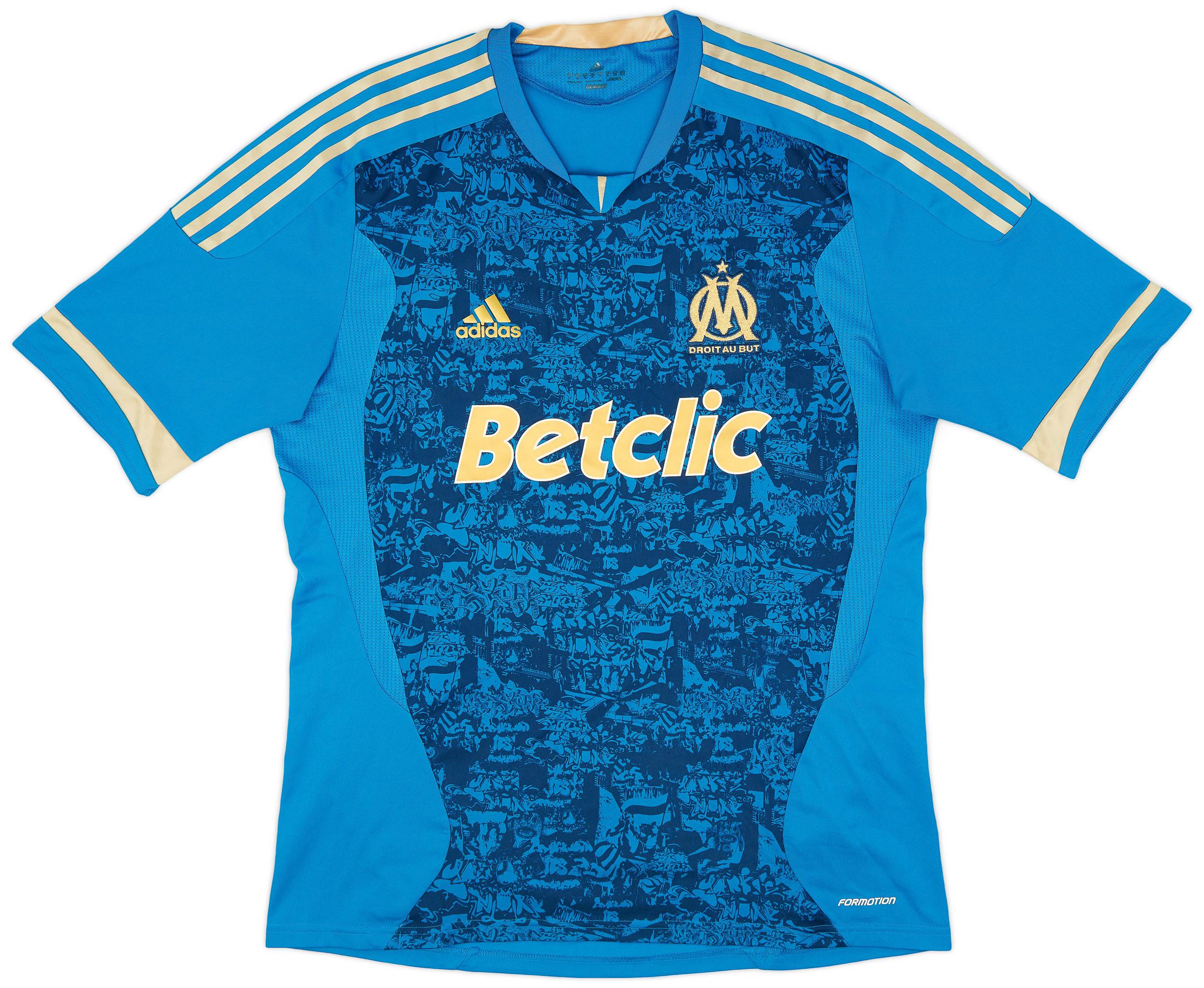 2011-12 Olympique Marseille Authentic Formotion Away Shirt - 8/10 - (XL)