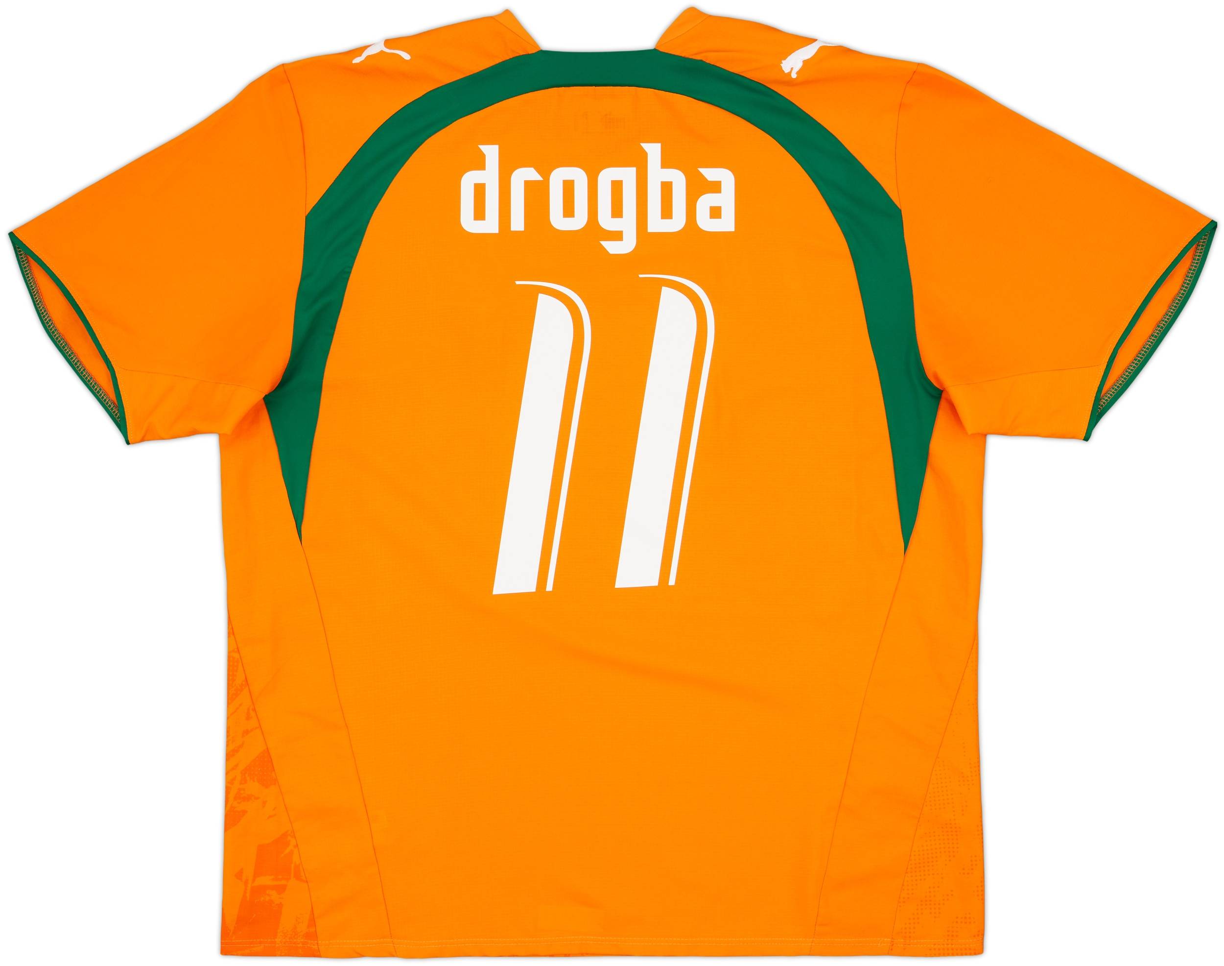 2006-07 Ivory Coast Home Shirt Drogba #11 - 10/10 - (XL)