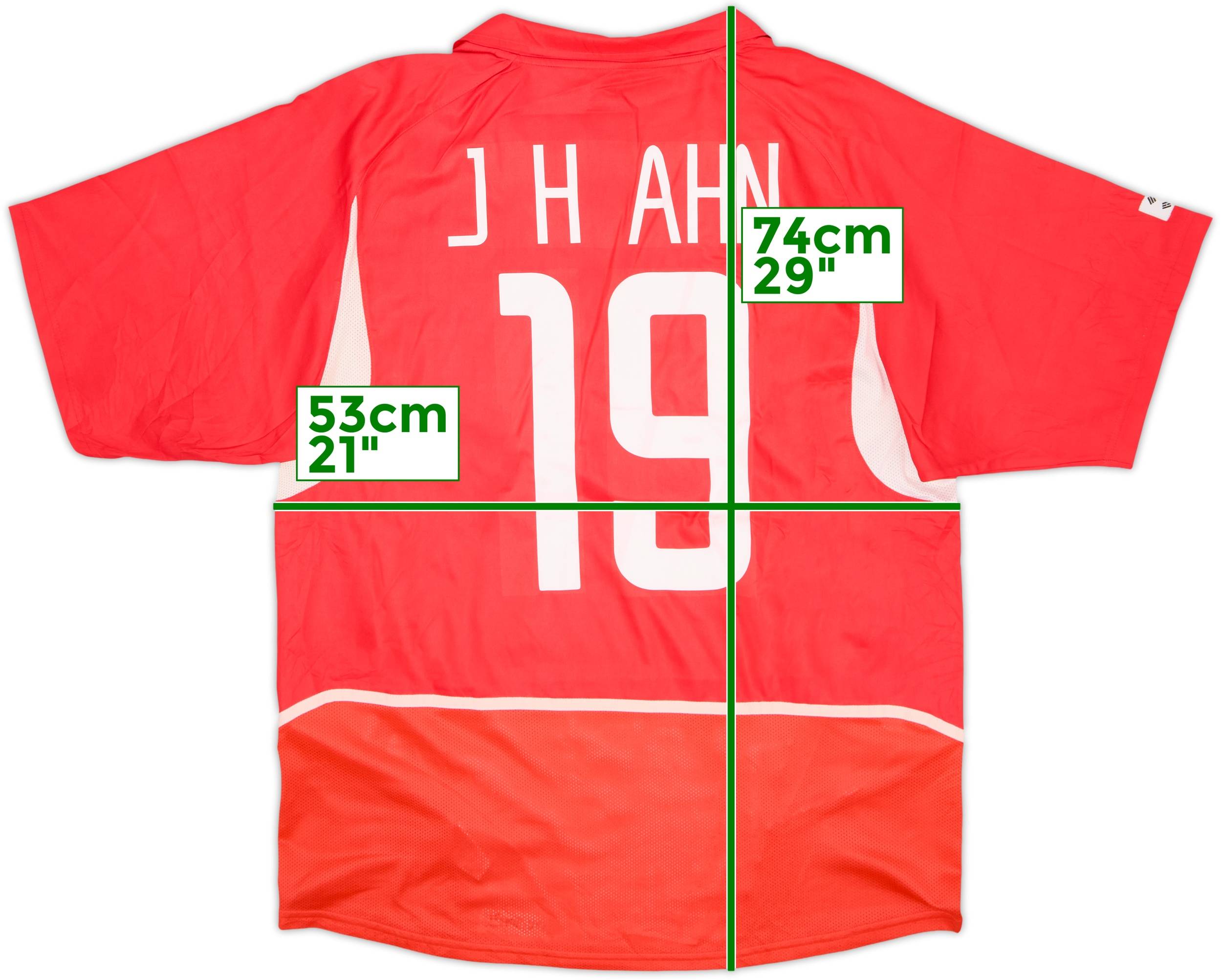 2002-03 South Korea Home Shirt J.H.Ahn #19 - 6/10 - (XL)