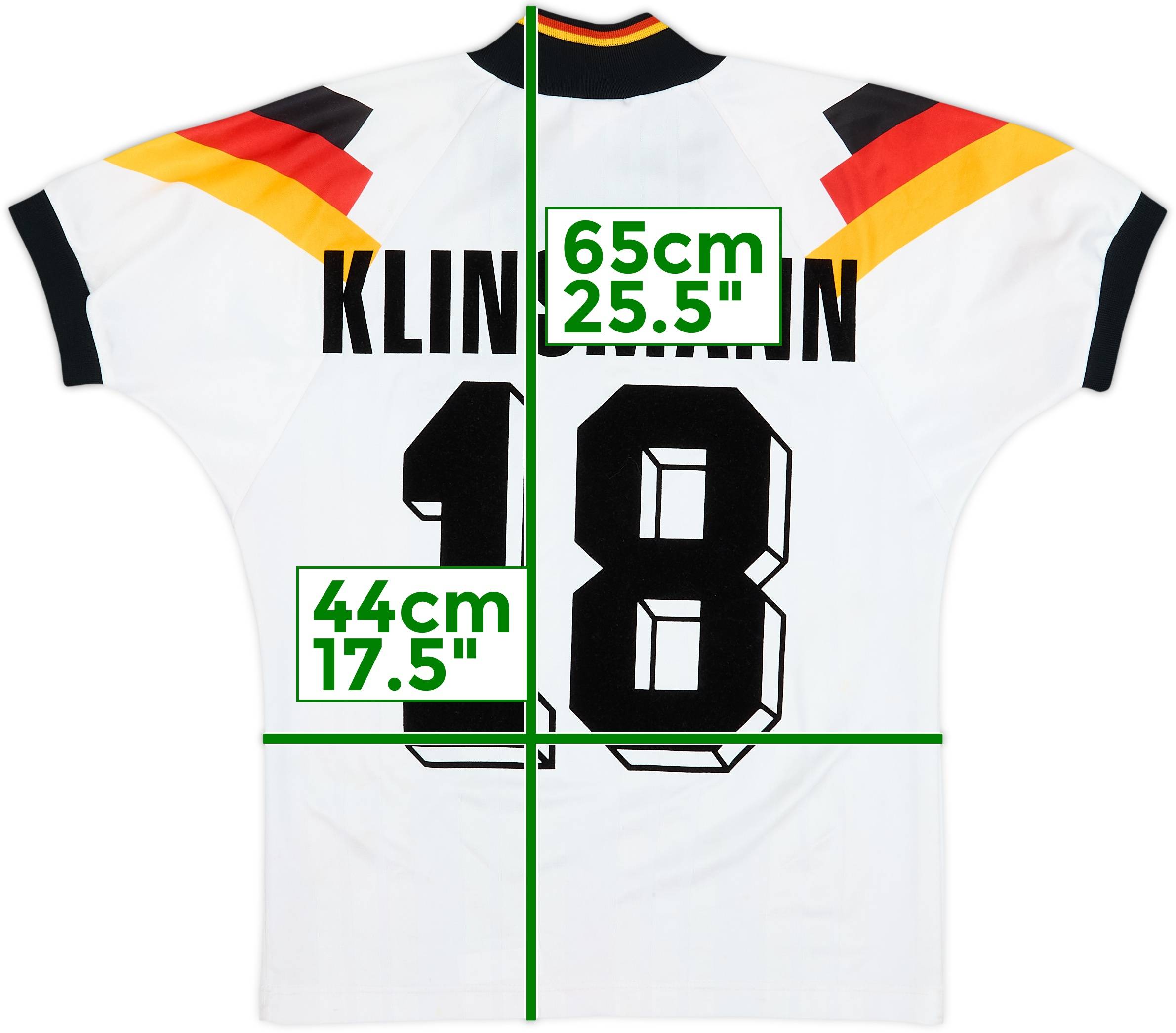 1992-94 Germany Home Shirt Klinsmann #18 - 7/10 - (XS)