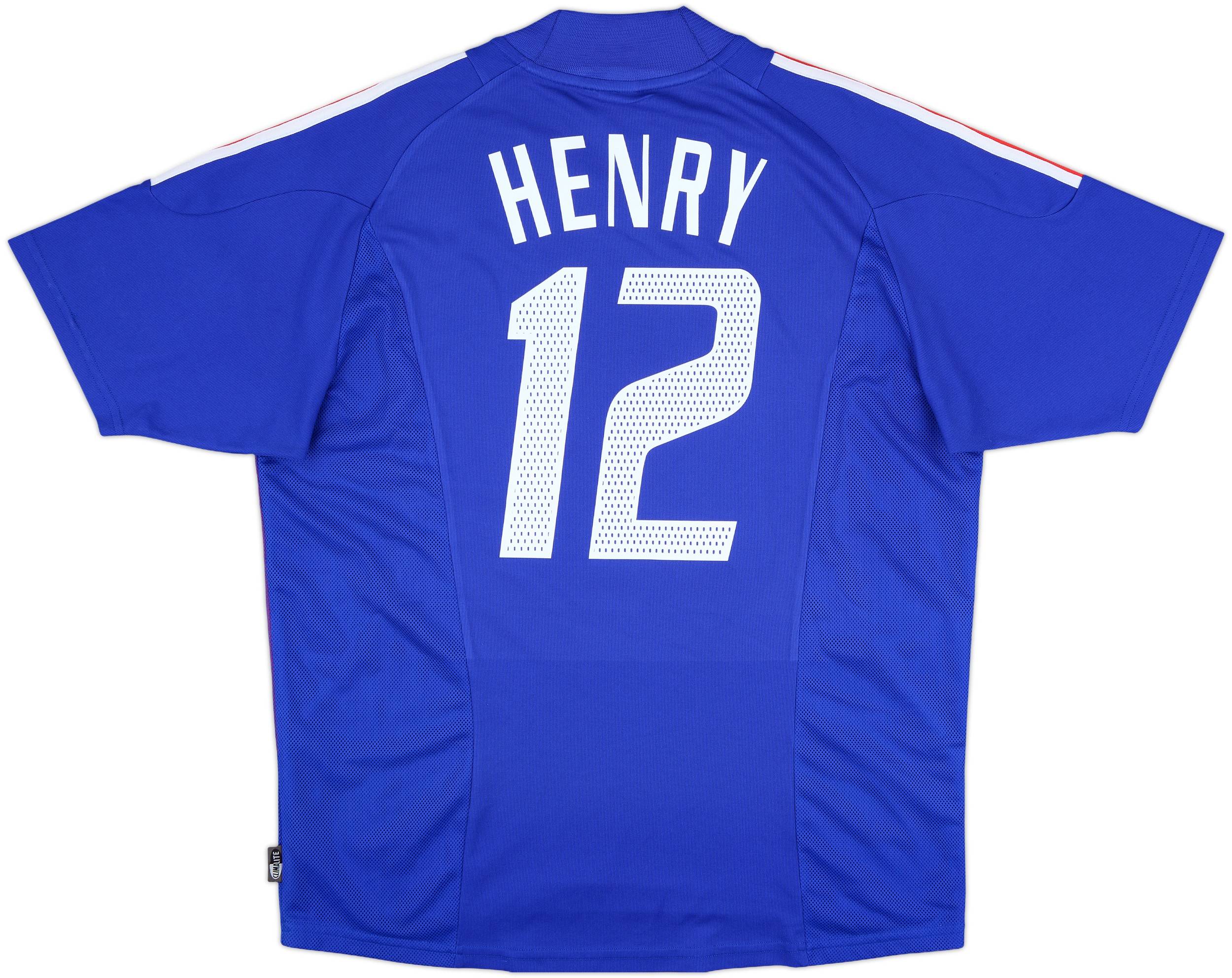 2002-04 France Home Shirt Henry #12 - 8/10 - (L)