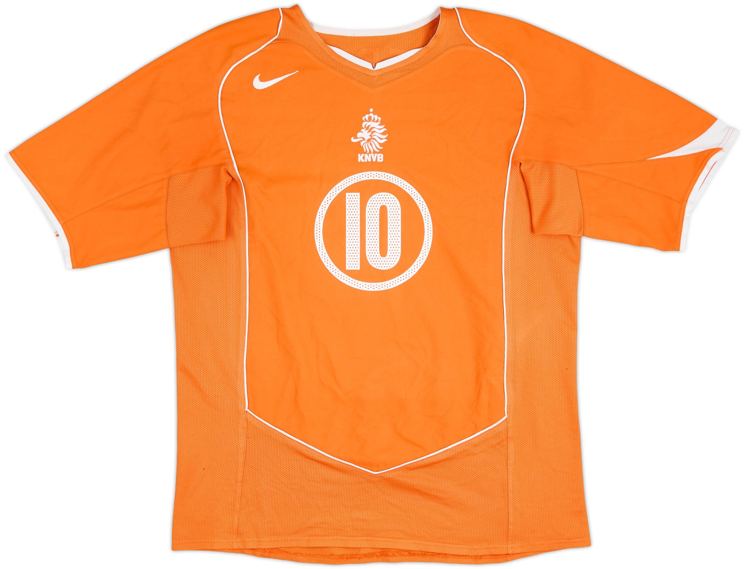 2004-06 Netherlands Home Shirt V.Nistelrooy #10 - 6/10 - (M)