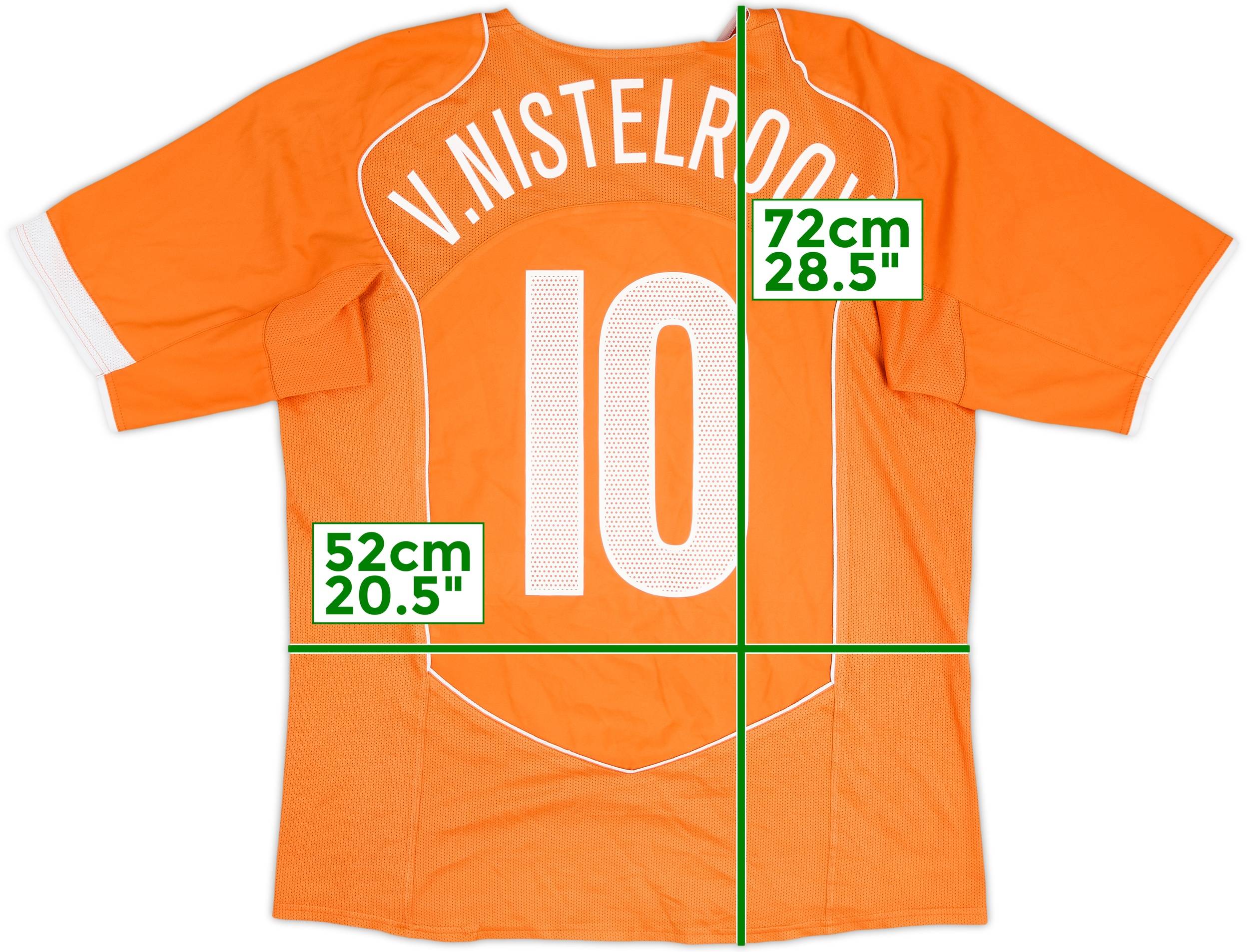 2004-06 Netherlands Home Shirt V.Nistelrooy #10 - 6/10 - (M)