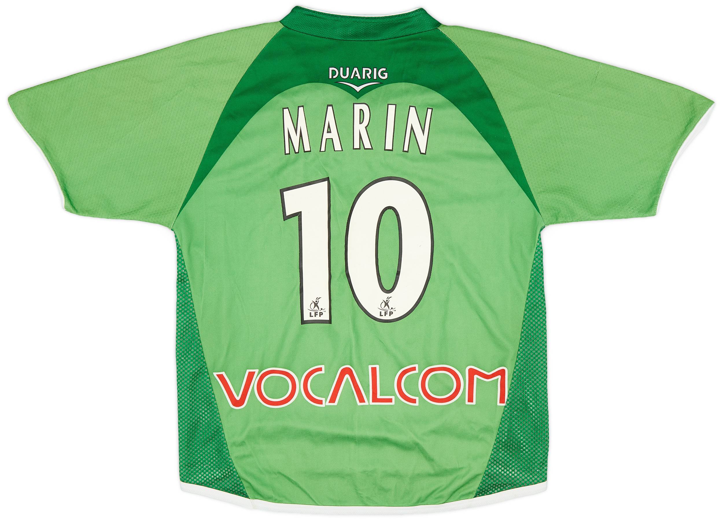 2004-05 Saint Etienne Home Shirt Marin #10 - 6/10 - (S)