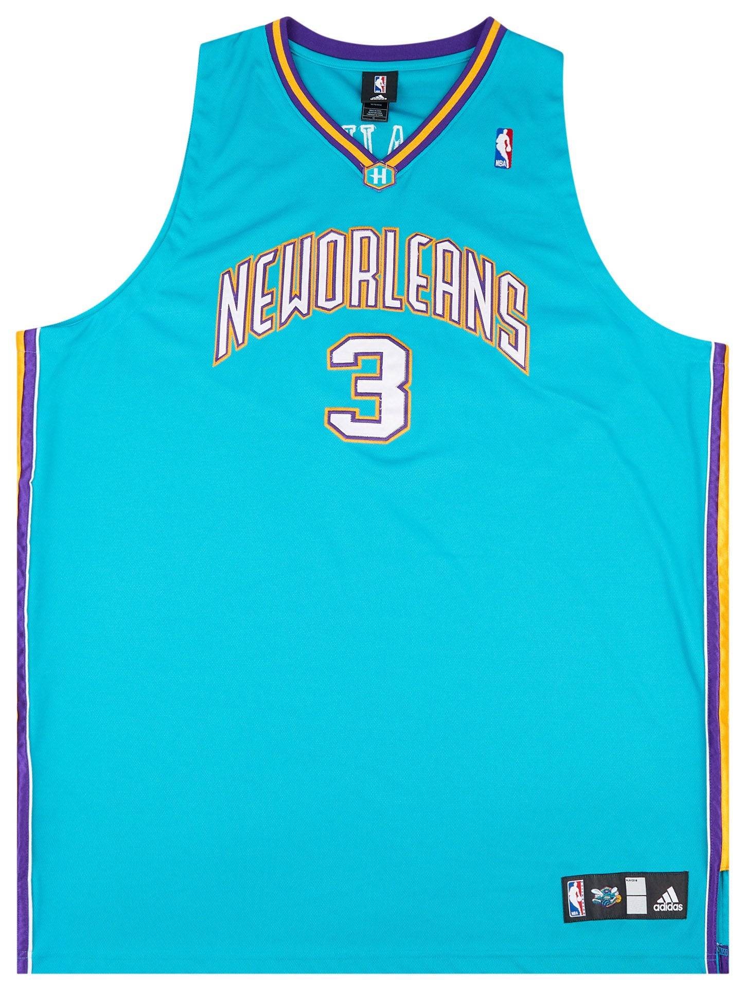 2006 08 Authentic New Orleans Hornets Paul 3 adidas Jersey Away 4XL