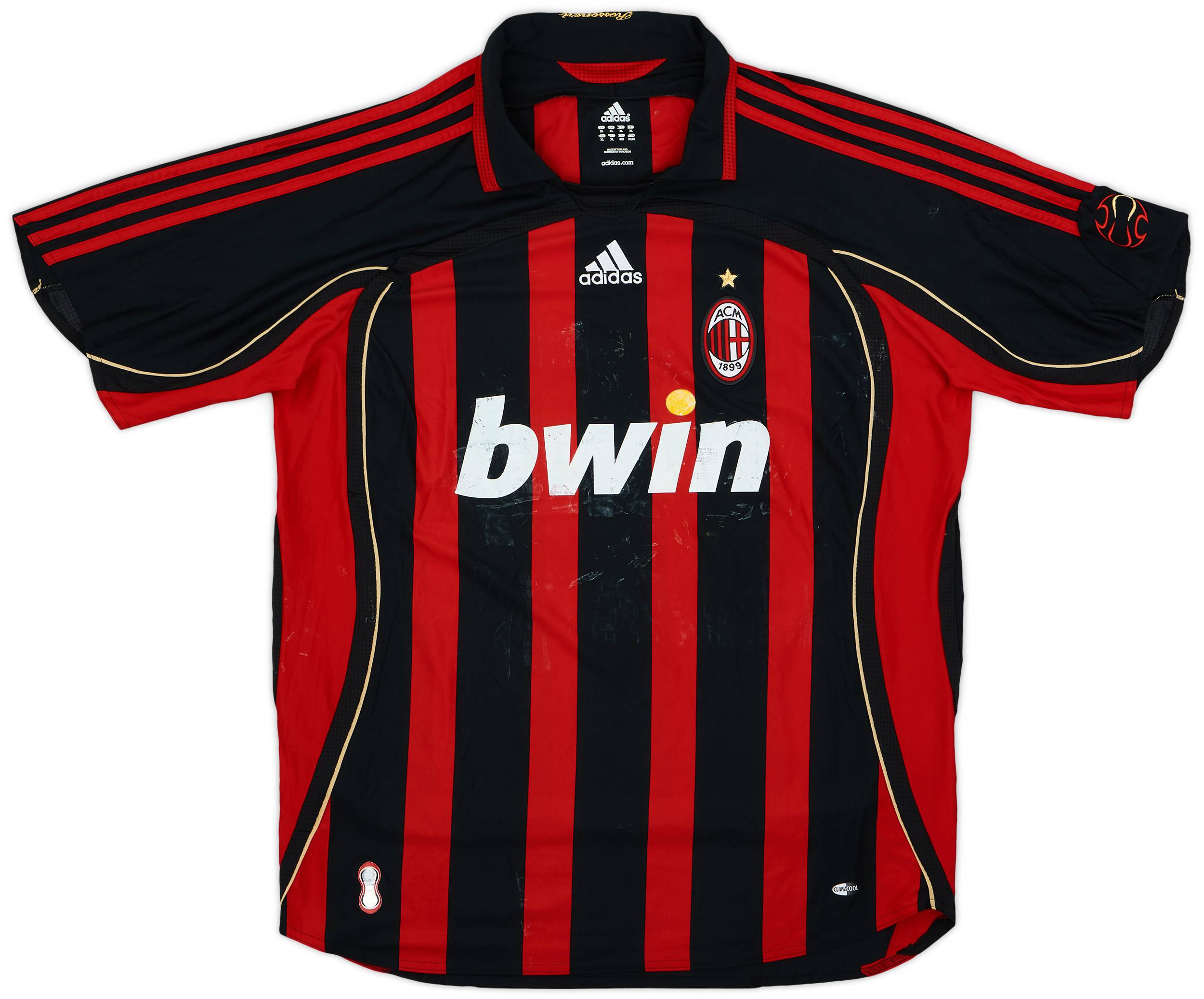 2006-07 AC Milan Signed Home Shirt Kaka #22 - 5/10 - (XL)